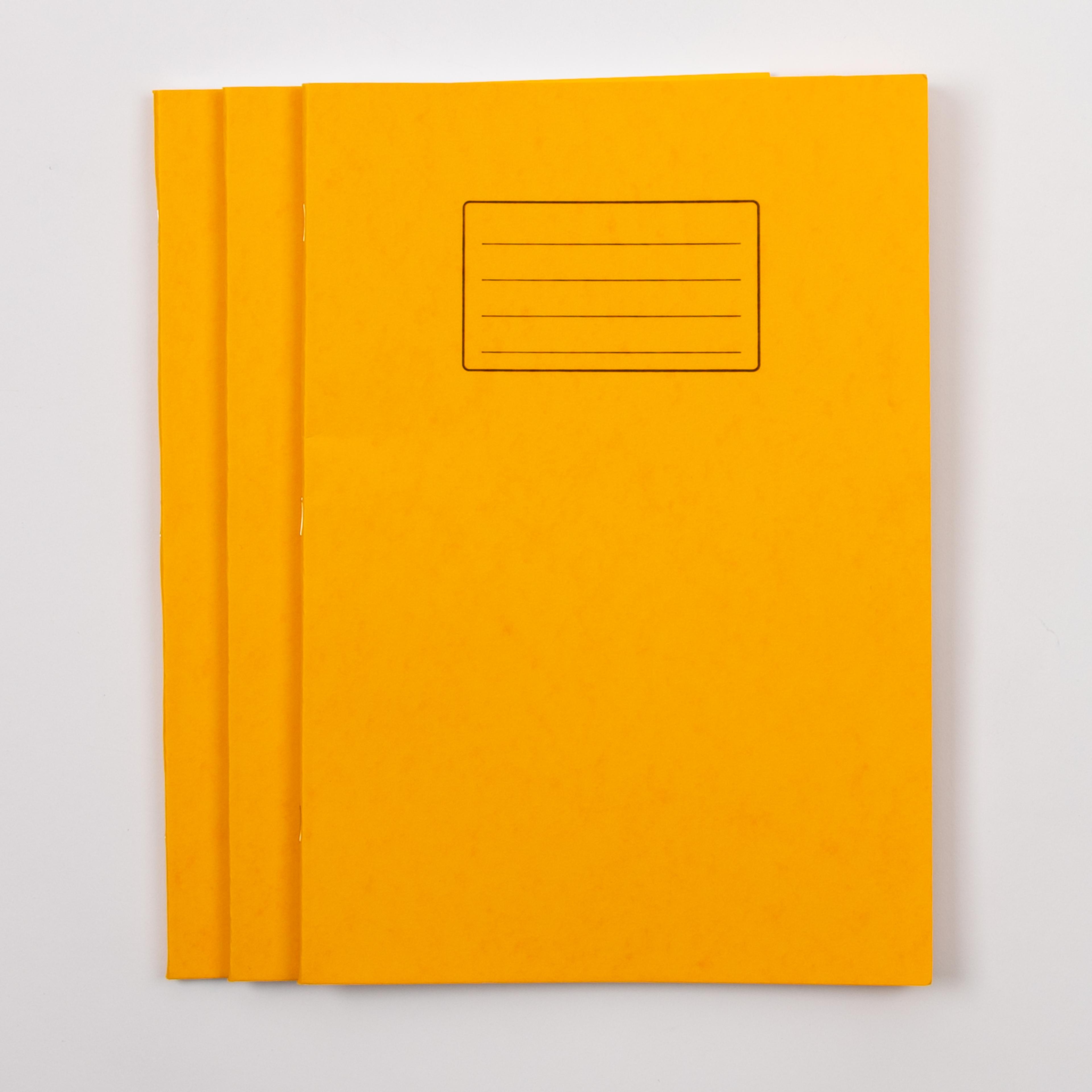 Classmates A4 Exercise Book 64 Page, 8mm Ruled With Margin, Yellow - Pack of 50