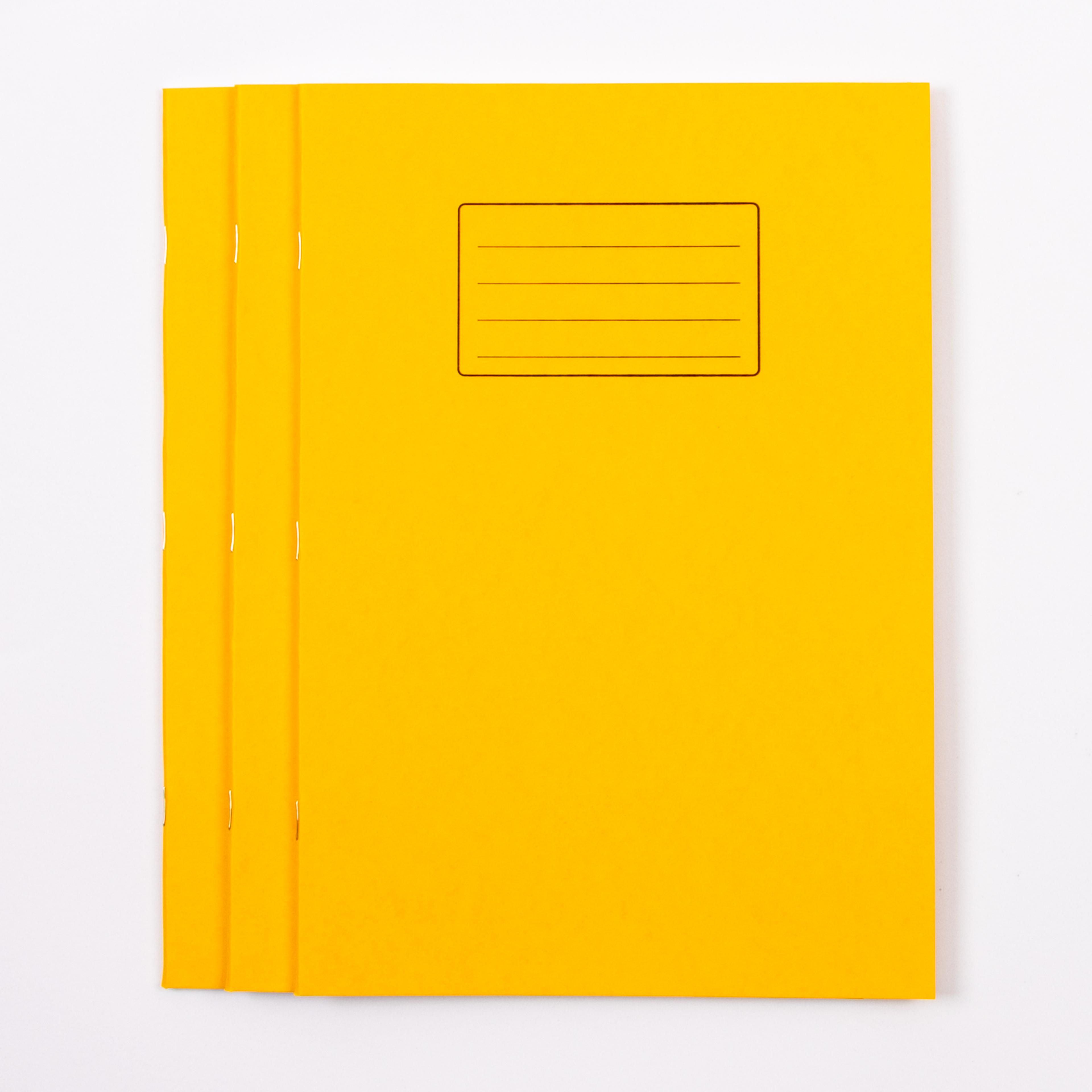Classmates A4 Exercise Book 48 Page, 8mm Ruled With Margin, Yellow - Pack of 100