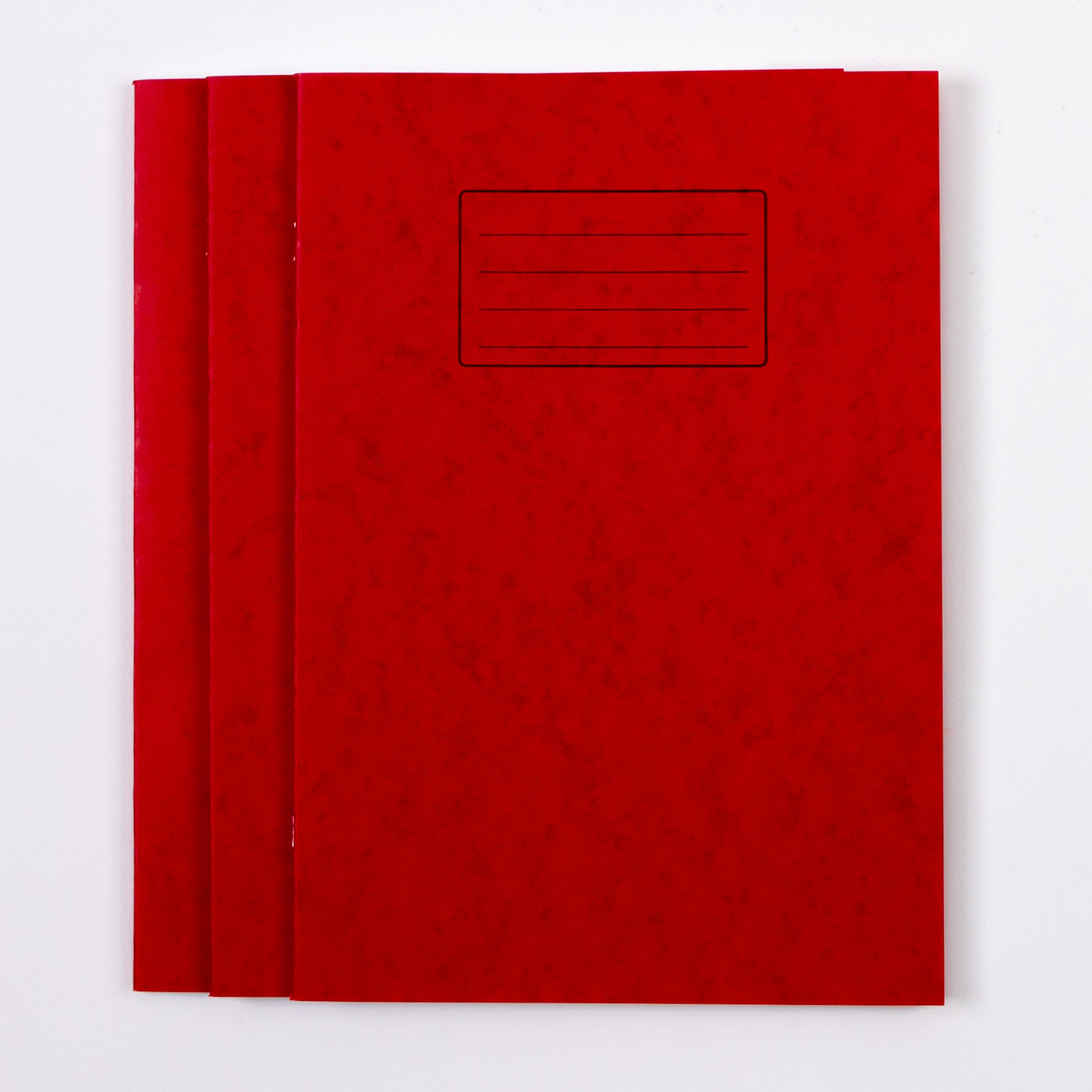 Classmates A4 Exercise Book 80 Page, 6mm Ruled With Margin, Red - Pack of 50