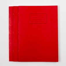 Classmates 325 x 245mm (A4+) Project Book 80 Page, 8mm Ruled With Margin, Red - Pack of 50