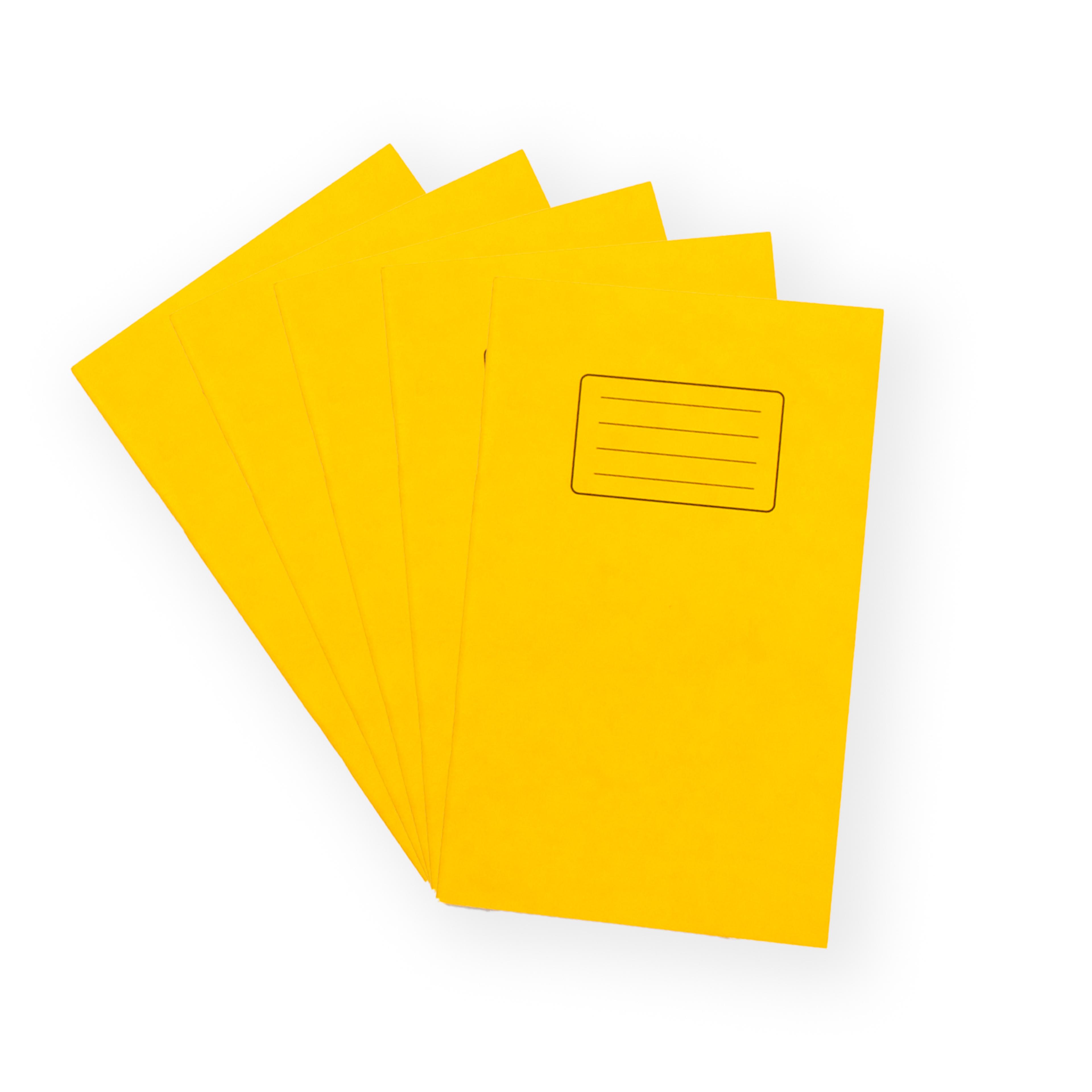 Classmates 165 x 100mm (6.5 x 4") Vocab Book 48 Page, 7mm Ruled, Yellow - Pack of 100