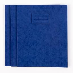 Classmates 203 x 254mm (8 x 10") Project Book 32 Page, Top Half Plain/Bottom Half 15mm Ruled, Blue - Pack of 100