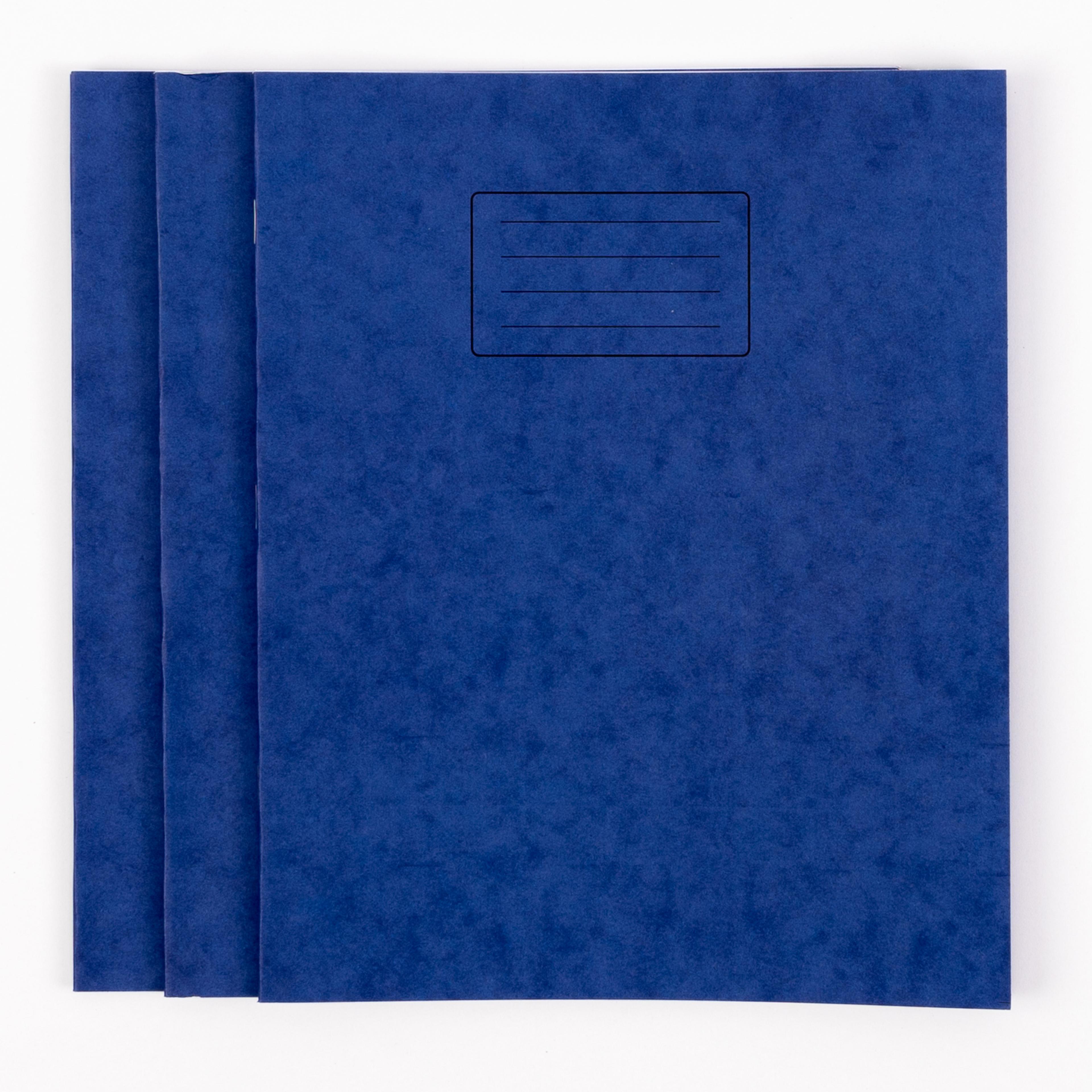Classmates 203 x 254mm (8 x 10") Project Book 32 Page, Top Half Plain/Bottom Half 15mm Ruled, Blue - Pack of 100