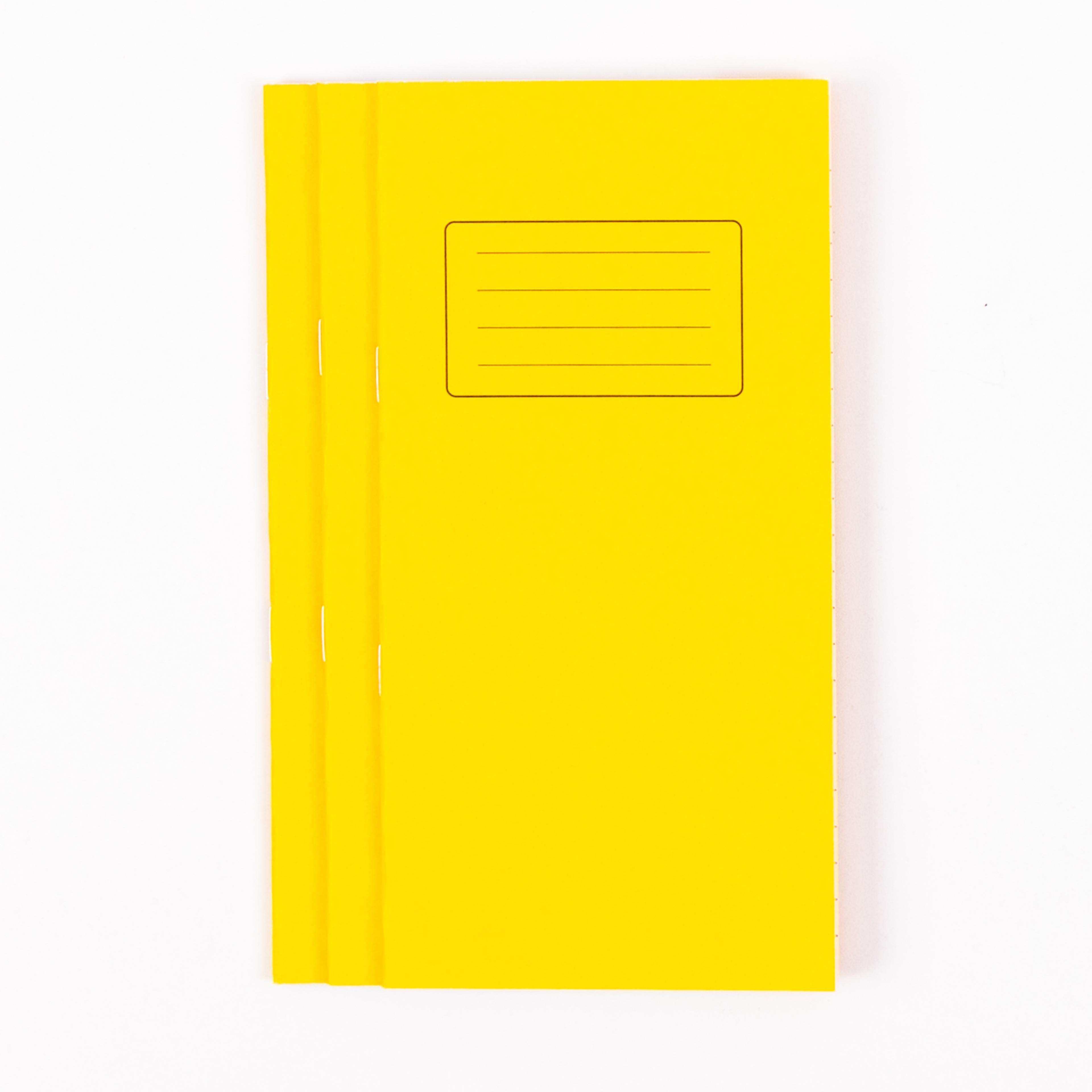 Classmates 200 x 100mm (7.8 x 3.9") Notebook 32 Page, 8mm Ruled, Yellow - Pack of 100