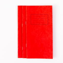Classmates 200 x 100mm (7.8 x 3.9") Notebook 32 Page, 8mm Ruled, Red - Pack of 100