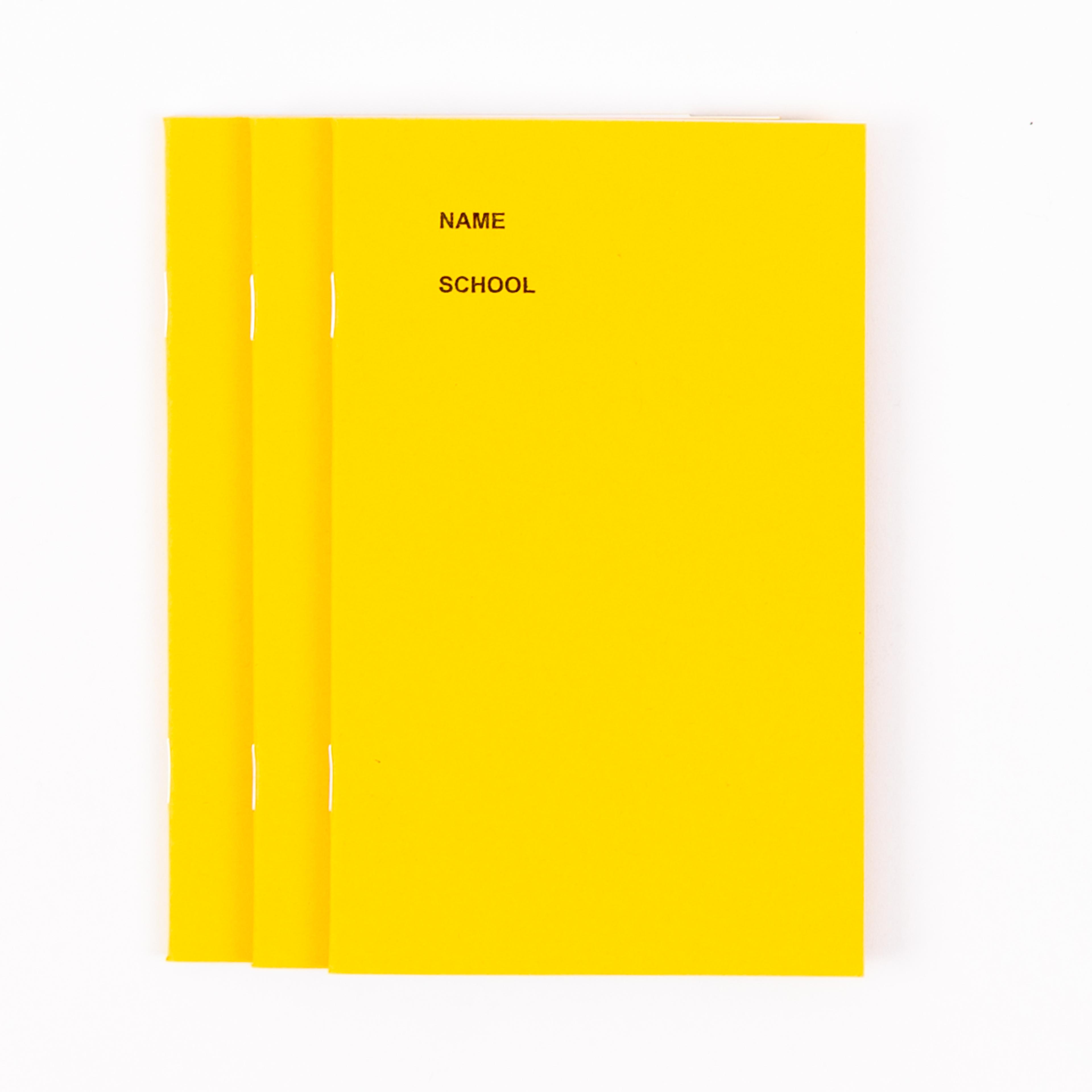 Classmates 165 x 100mm (6.5 x 4") Notebook 48 Page, 8mm Ruled, Yellow - Pack of 100