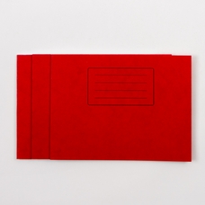 Classmates 160 x 200mm (6" x 8") Handwriting Book 32 Page, 6/21mm Ruled, Red - Pack of 100
