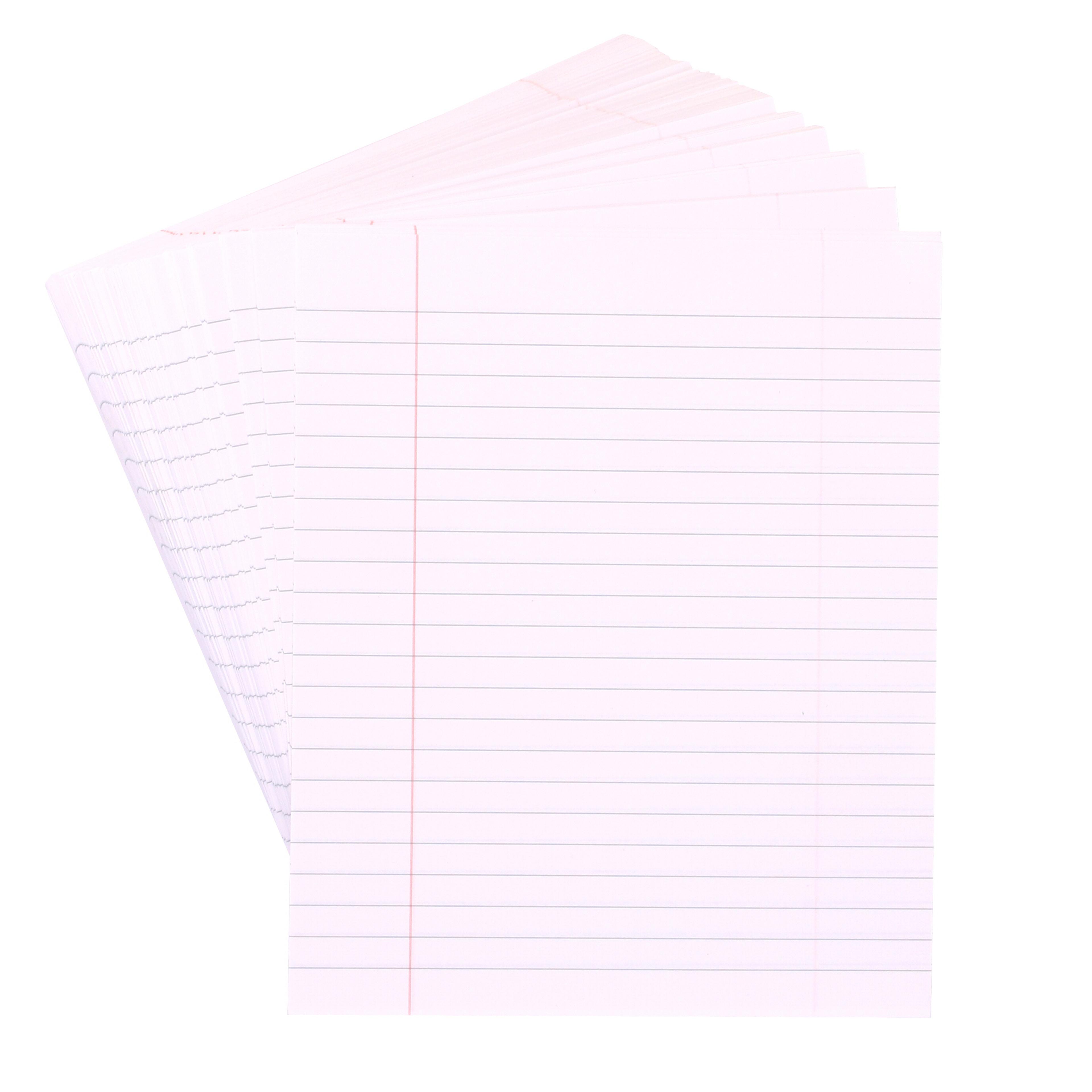 Classmates 8" x 6.5" Exercise Paper, 8mm Ruled With Margin, Unpunched - 5 Reams