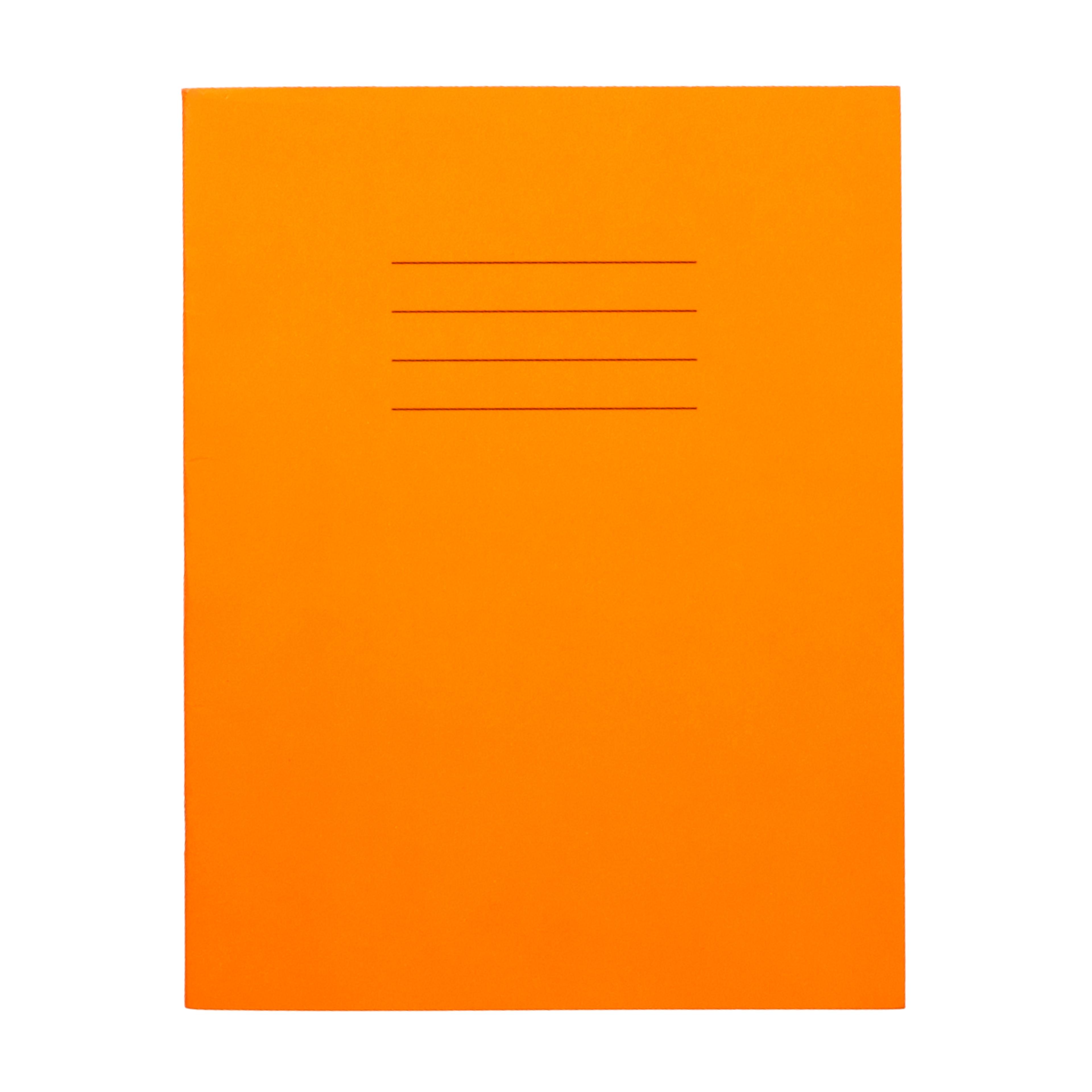 Findel Everyday 9" x 7" Exercise Book 80 Page, 7mm Squared, Orange - Pack of 100