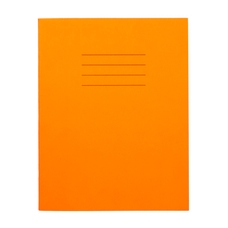 Findel Everyday 9" x 7" Exercise Book 80 Page, 7mm Squared, Orange - Pack of 100