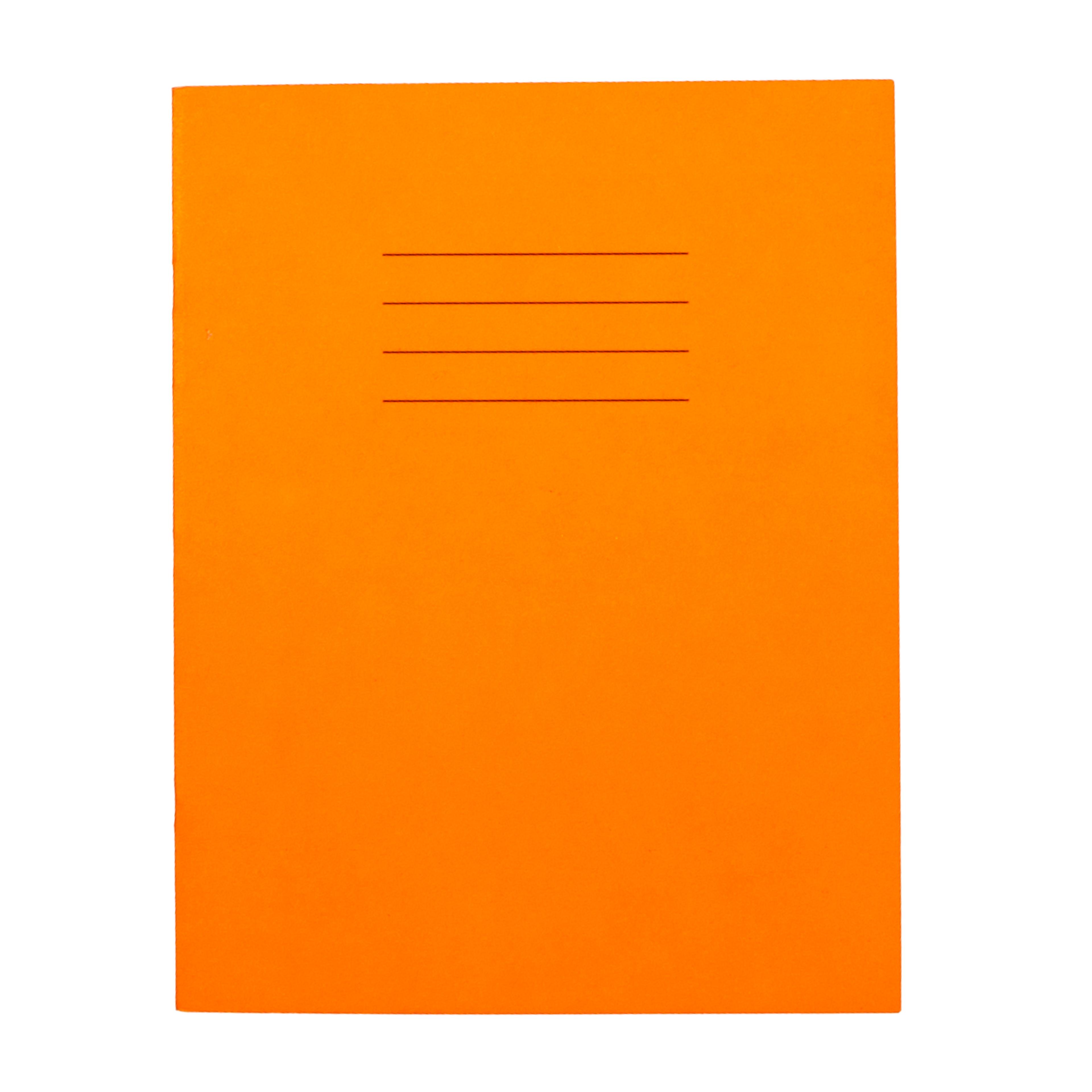 Findel Everyday 9" x 7" Exercise Book 80 Page, 5mm Squared, Orange - Pack of 100
