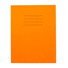 Findel Everyday 9" x 7" Exercise Book 80 Page, 5mm Squared, Orange - Pack of 100