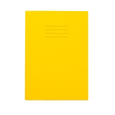 Findel Everyday A4 Exercise Book 64 Page, 8mm Ruled With Margin, Yellow - Pack of 50