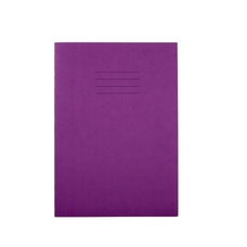 Findel Everyday A4 Exercise Book 80 Page, 8mm Ruled With Margin, Purple - Pack of 50