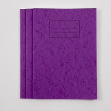 Classmates A4 Exercise Book 80 Page, 8mm Ruled With Margin, Purple - Pack of 50