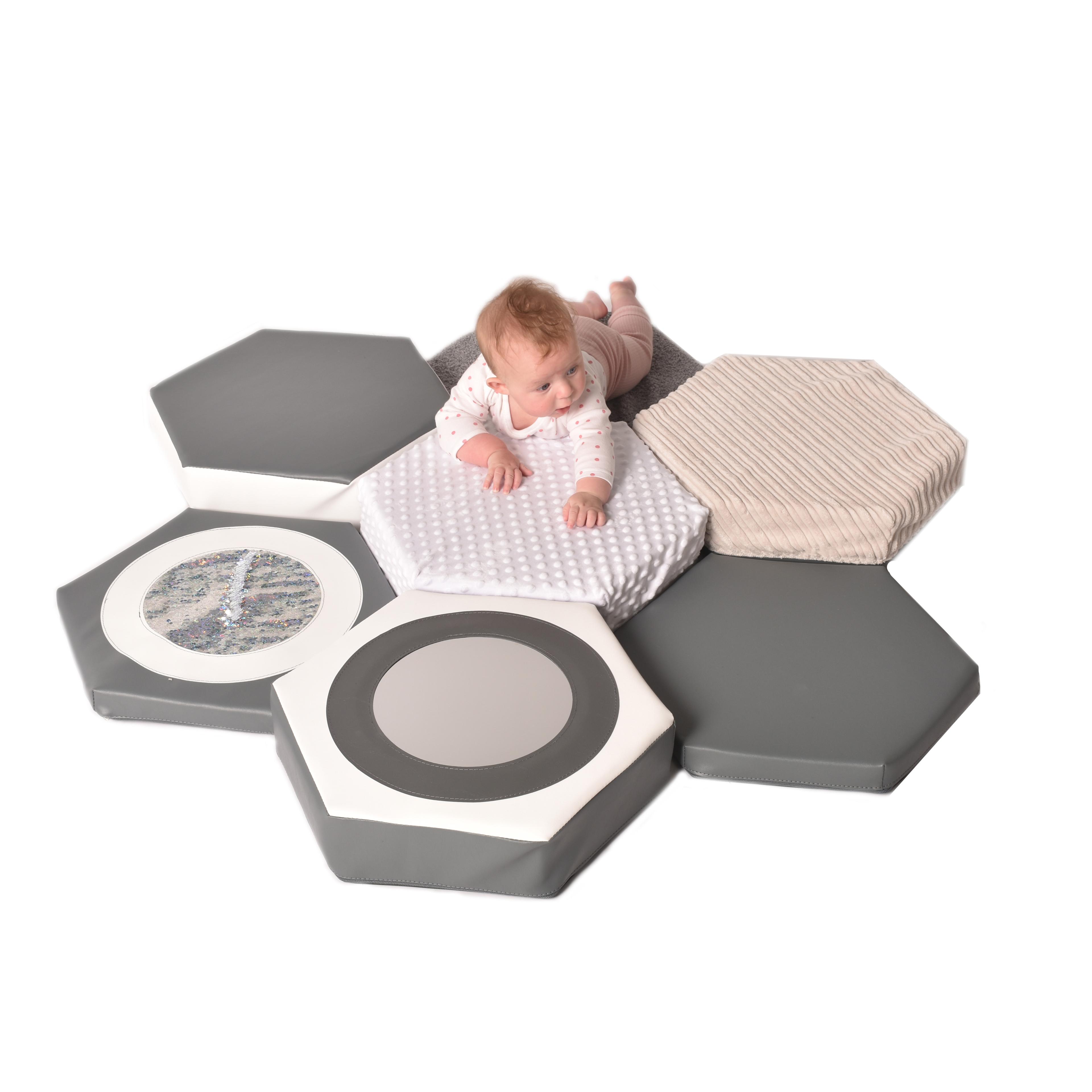 Textured Hexagon Soft Play Trail from Hope Education - Set of 7