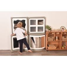 Soft Play Convex/Concave Mirror Floor and Wall Set from Hope Education 