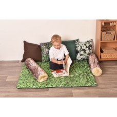 Outdoor/Indoor Nature Mat and Cushions - Set of 7