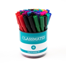 Classmates Broad Tip Coloured Pens - Assorted - Pack of 40