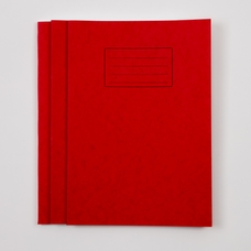 Classmates A4 Exercise Book 80 Page, 8mm Ruled With Margin, Red - Pack of 50