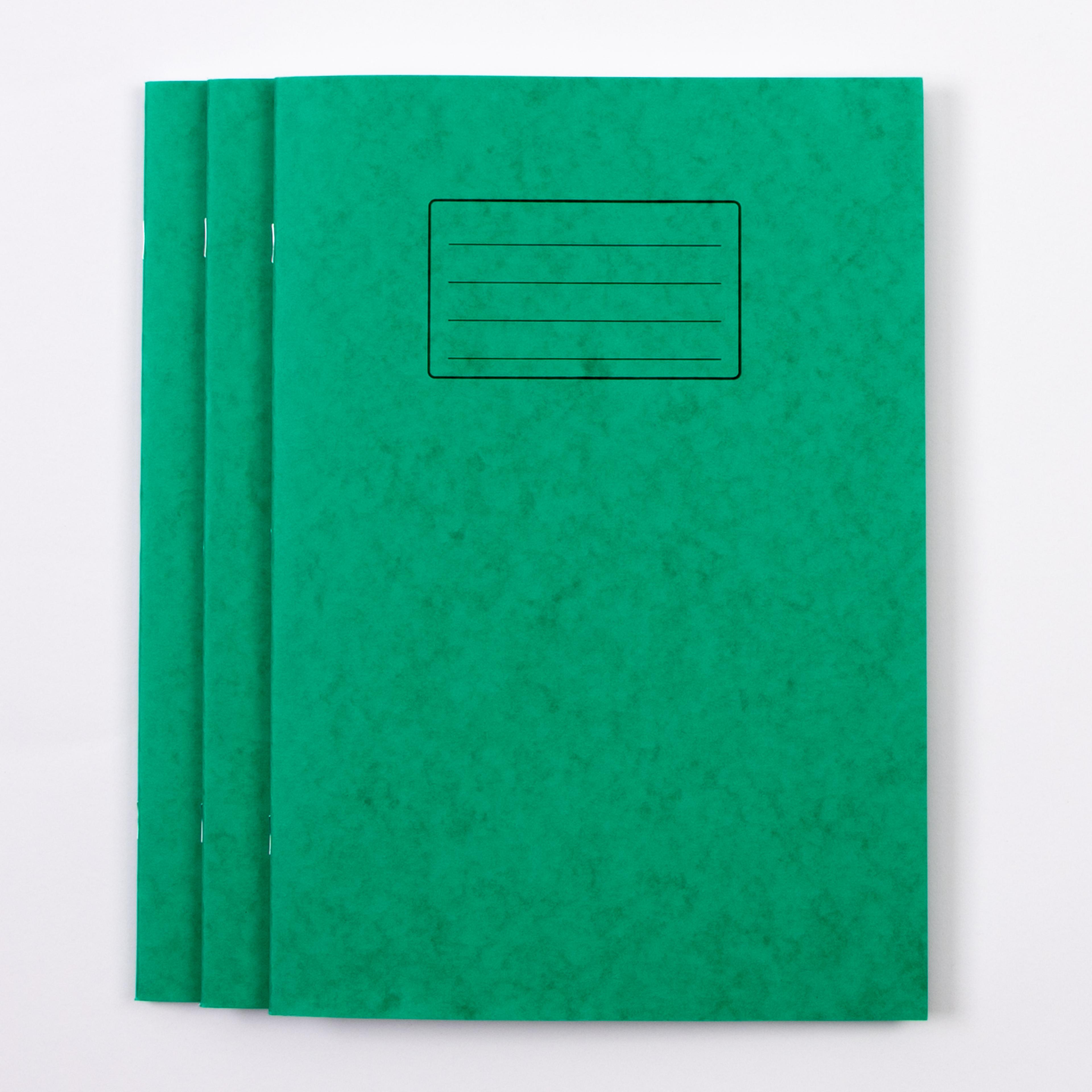 Classmates A4 Exercise Book 80 Page, 8mm Ruled/Plain Alternate, Green - Pack of 50