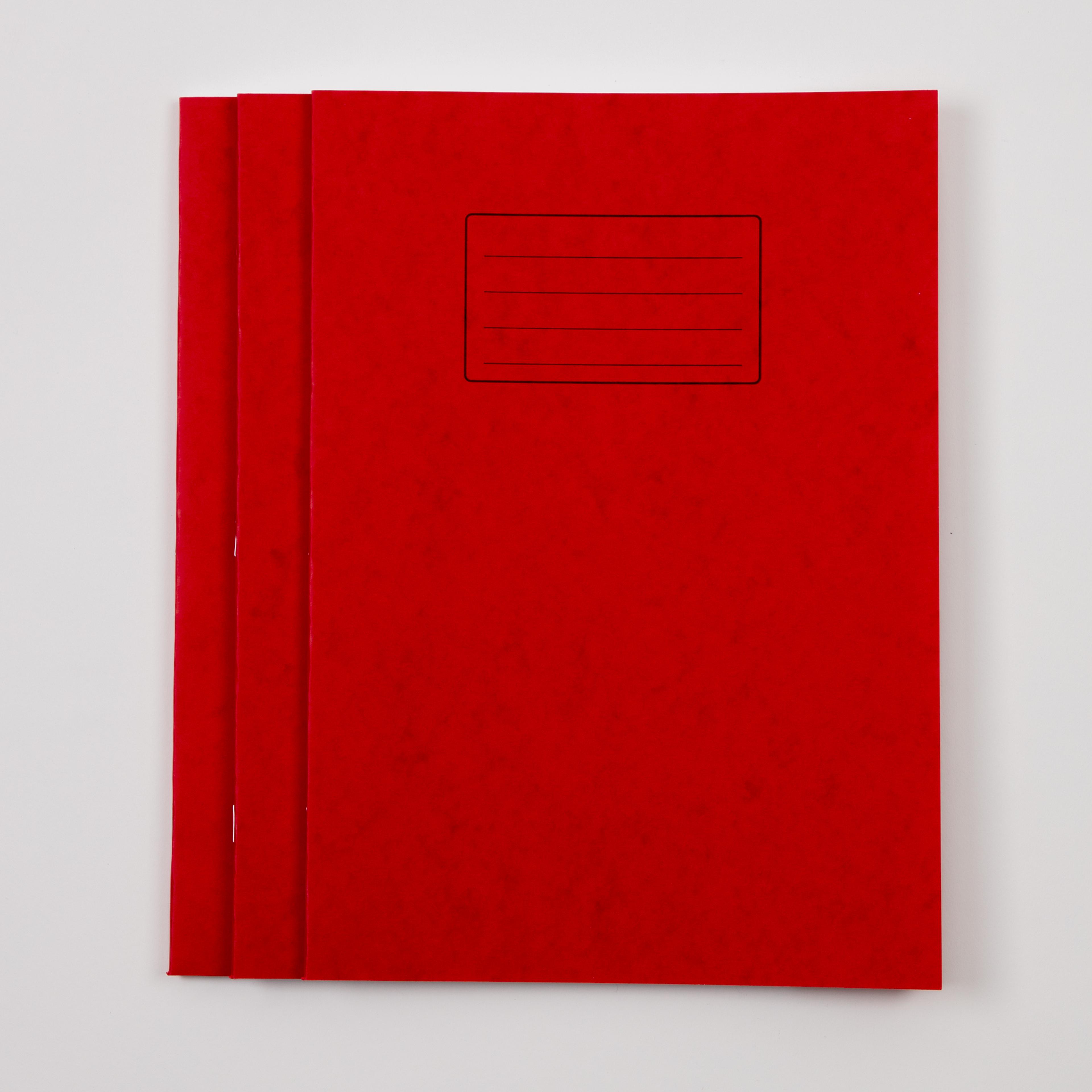 Classmates A4 Exercise Book 80 Page, Plain, Red - Pack of 50