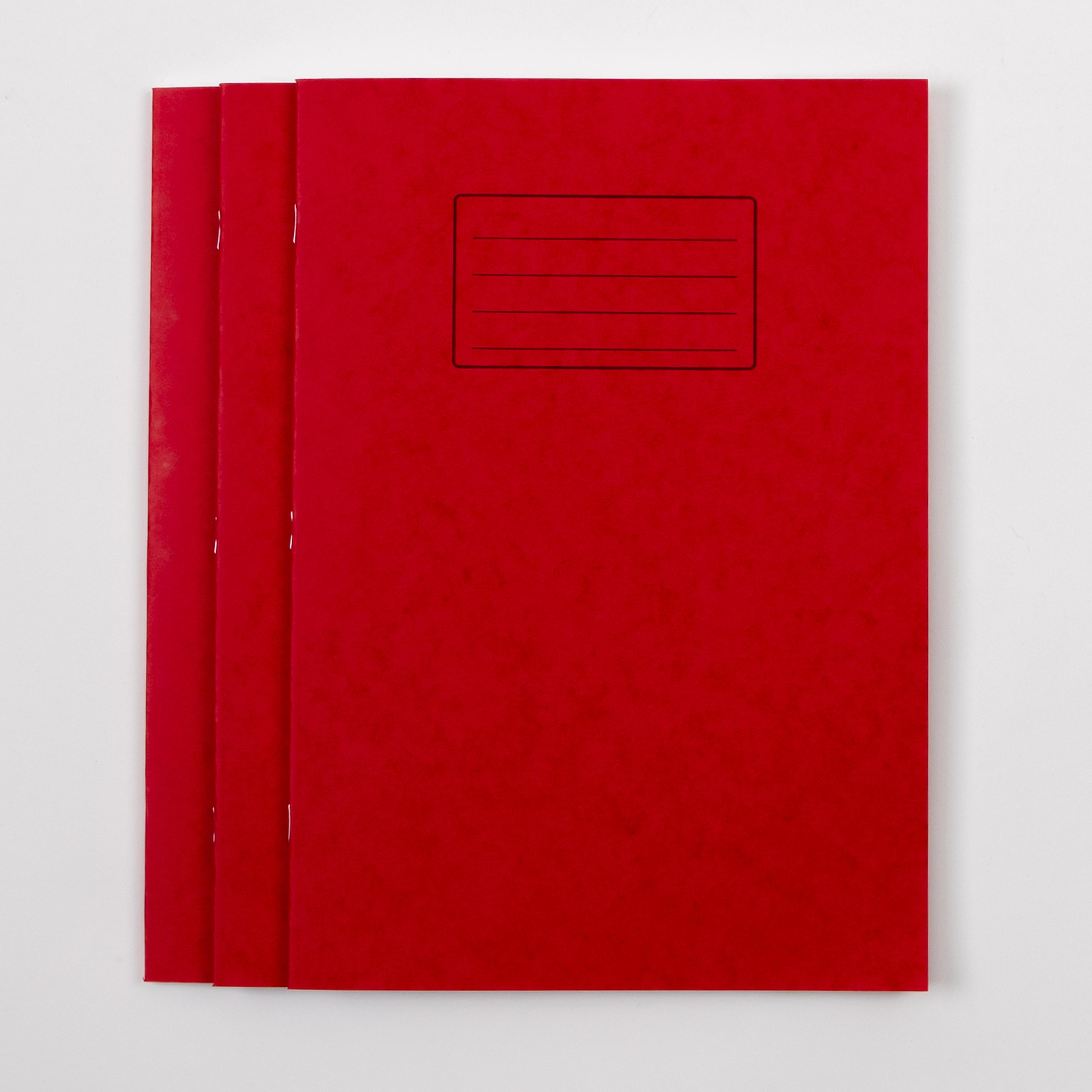 Classmates A4 Exercise Book 80 Page, 5mm Squared, Red - Pack of 50