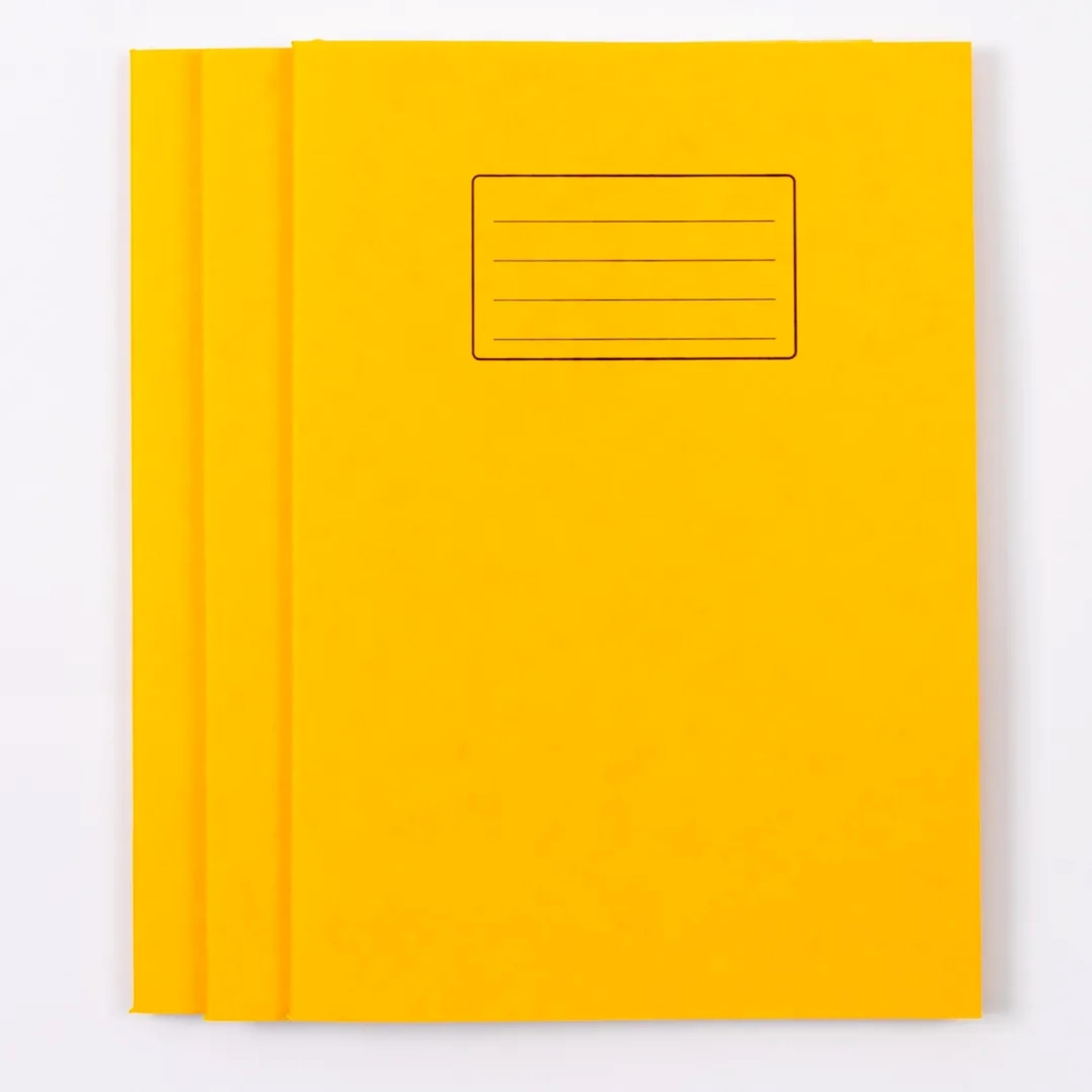 Classmates A4 Exercise Book 80 Page, 5mm Squared, Yellow - Pack of 50