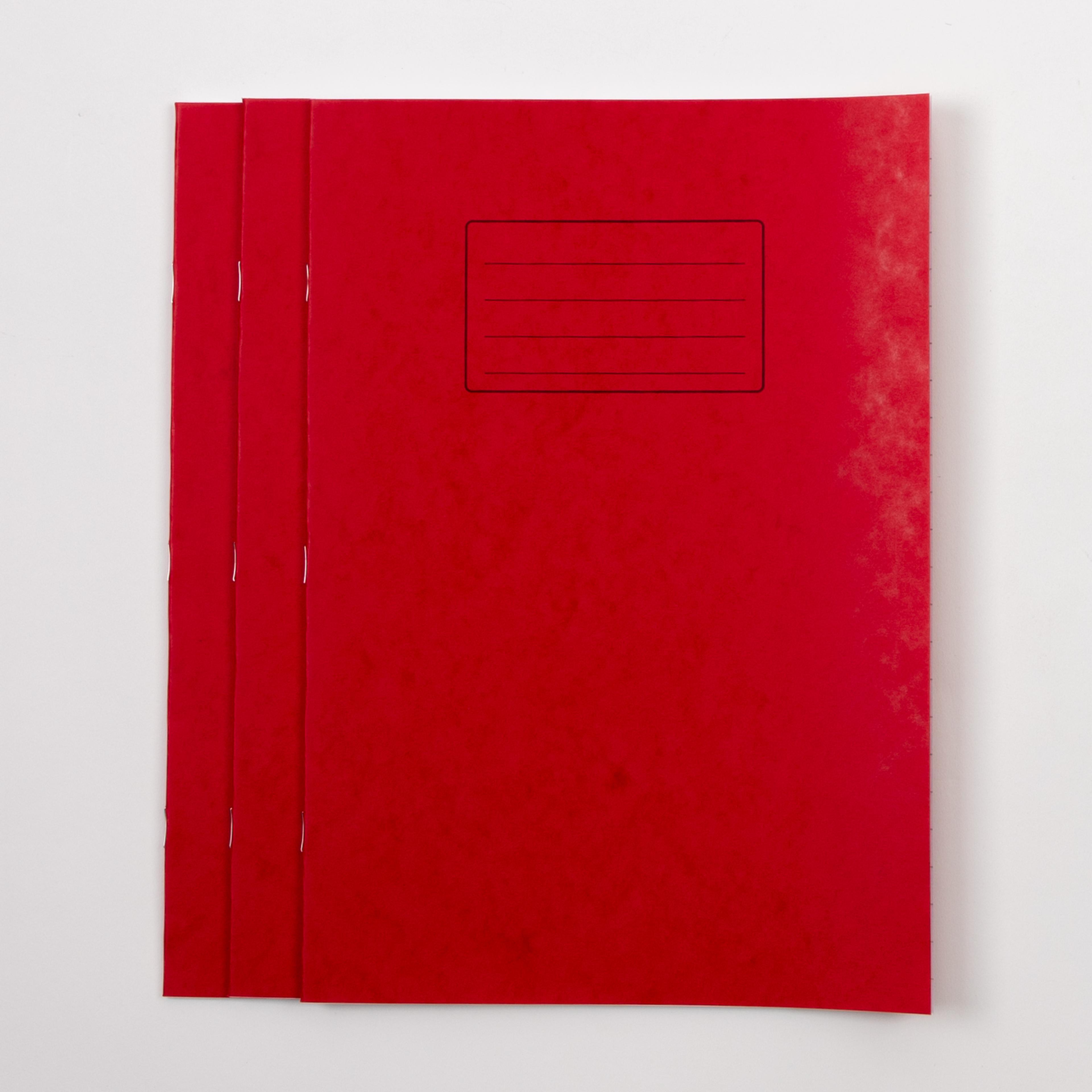 Classmates A4 Exercise Book 32 Page, 12mm Ruled/Plain Alternate, Red - Pack of 100