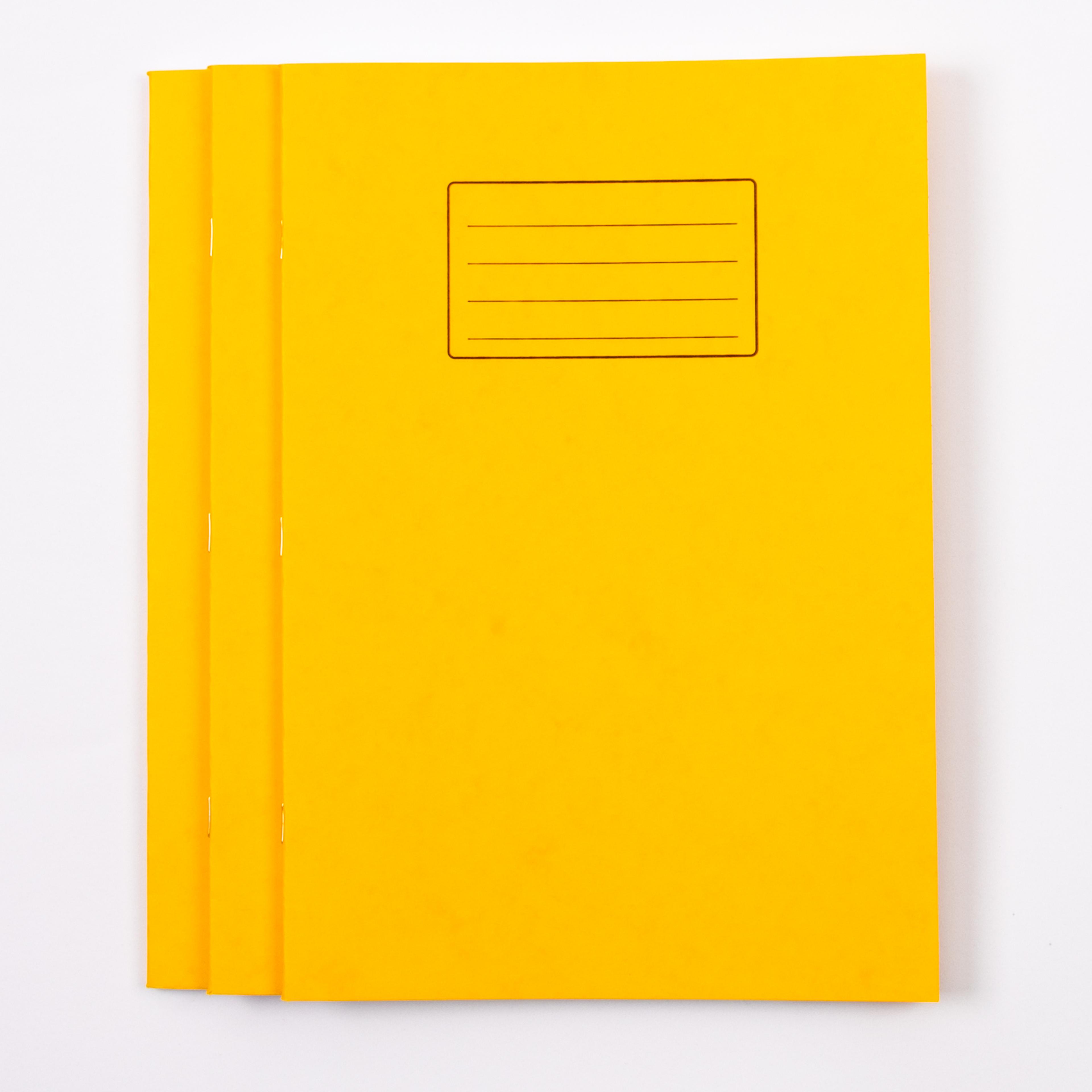 Classmates A4 Exercise Book 80 Page, 12mm Ruled/Plain Alternate, Yellow - Pack of 50