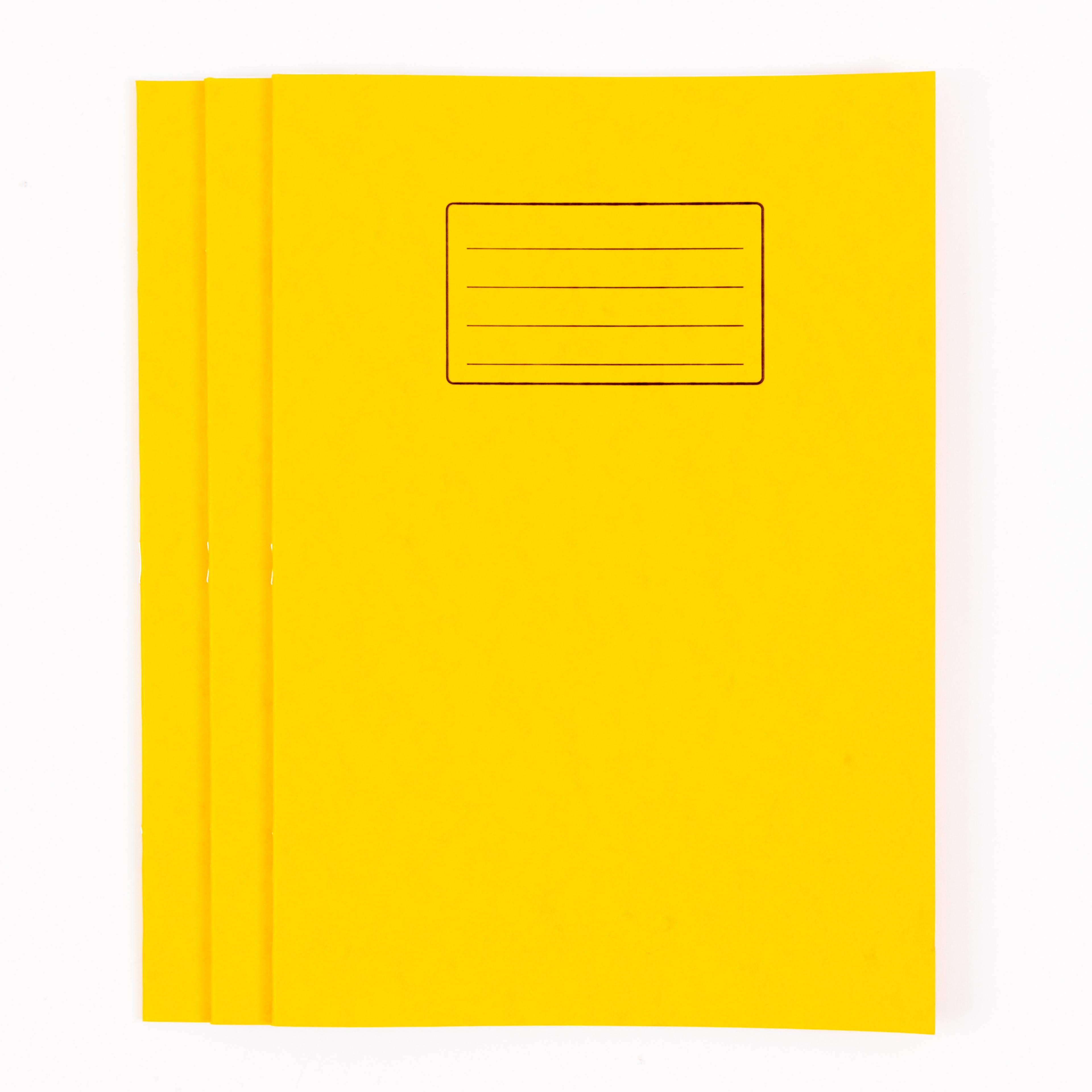 Classmates A4 Exercise Book 32 Page, 10mm Ruled With Margin, Yellow - Pack of 100
