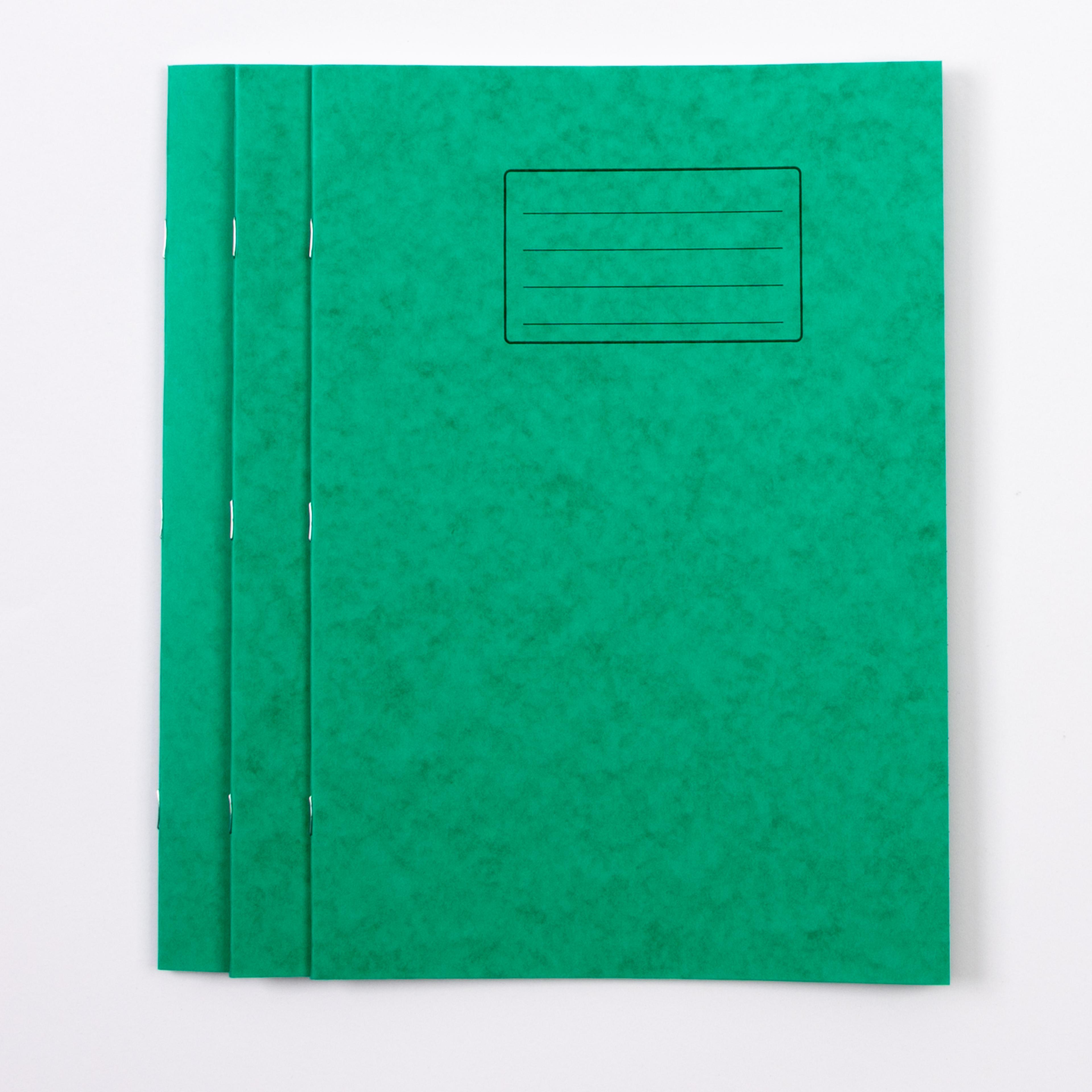 Classmates A4 Exercise Book 32 Page, Top Half Plain/Bottom 15mm Ruled, Green - Pack of 100