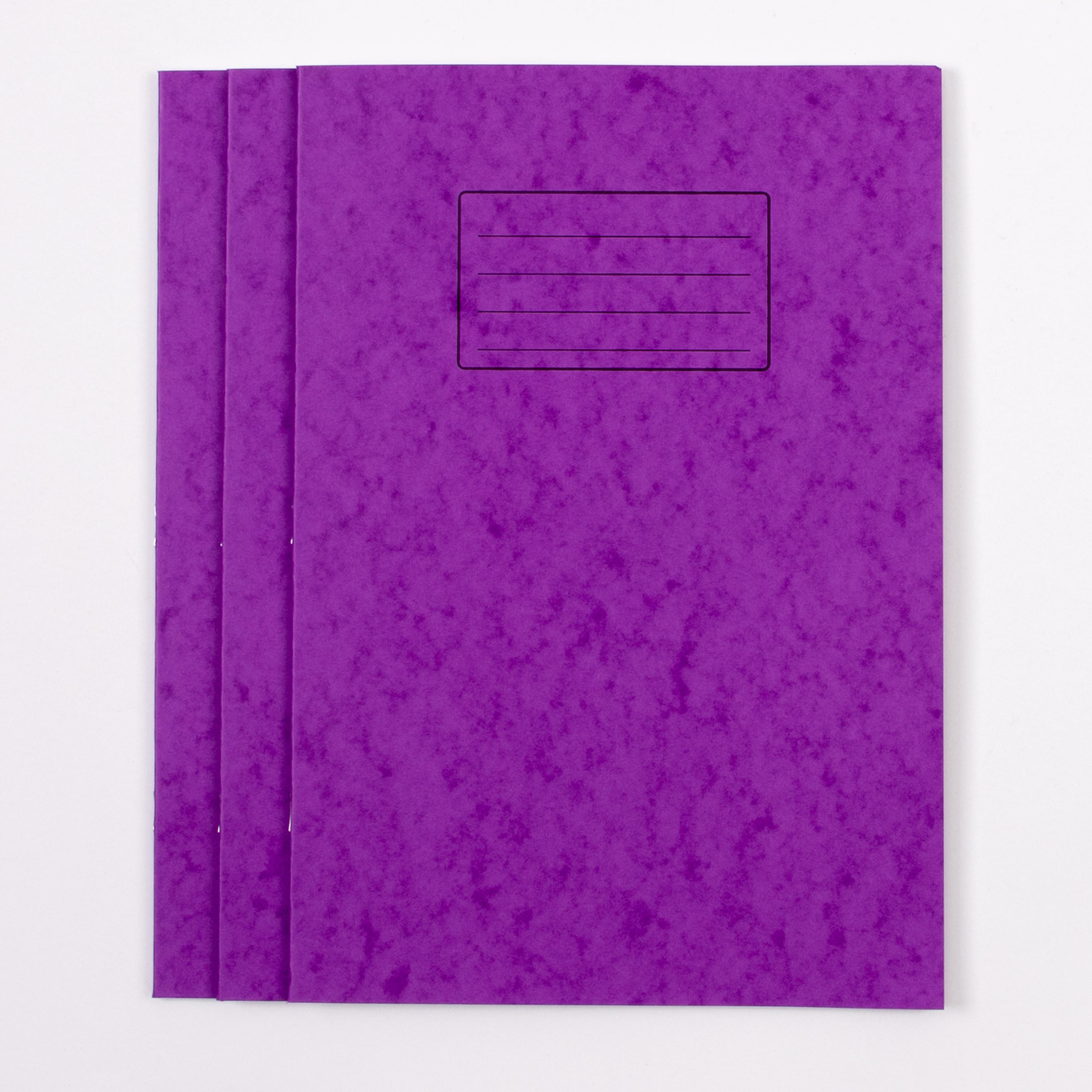 Classmates A4 Exercise Book 32 page, Top Half Plain/Bottom 13mm Ruled, Purple - Pack of 100