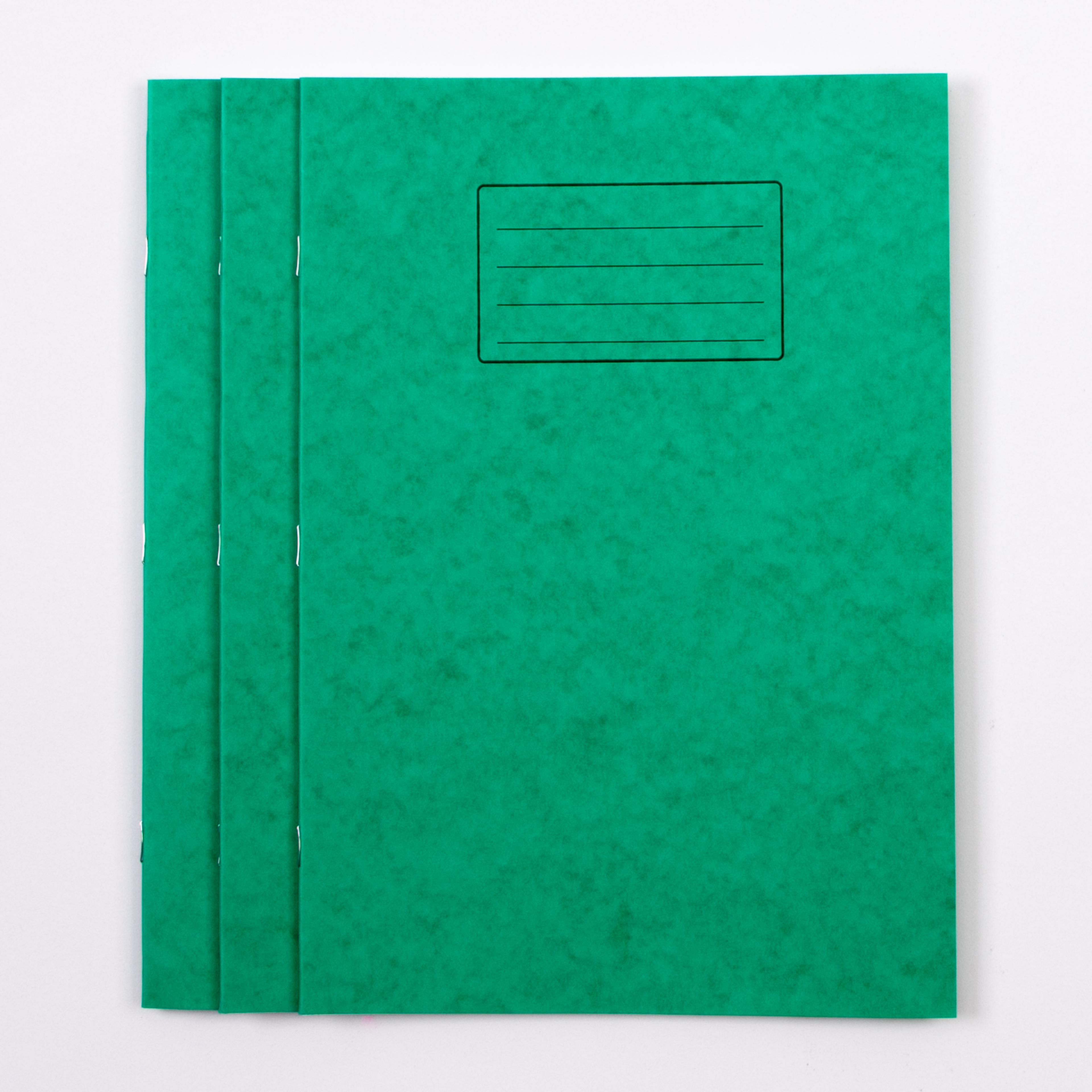 Classmates A4 Exercise Book 32 Page, Top Half Plain/Bottom 8mm Ruled, Green - Pack of 100