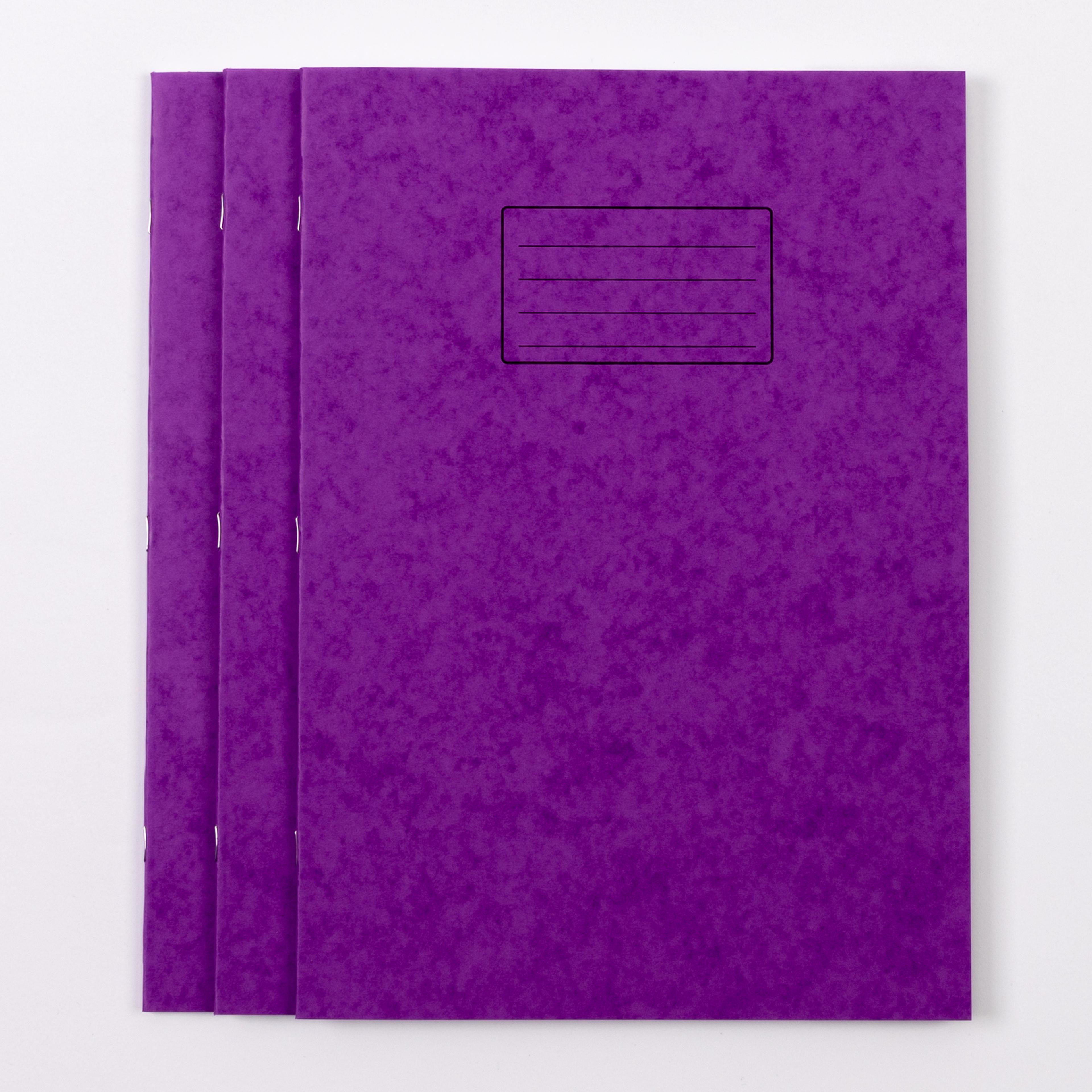 Classmates A4+ Exercise Book 80 Page, 8mm Ruled With Margin, Purple - Pack of 50