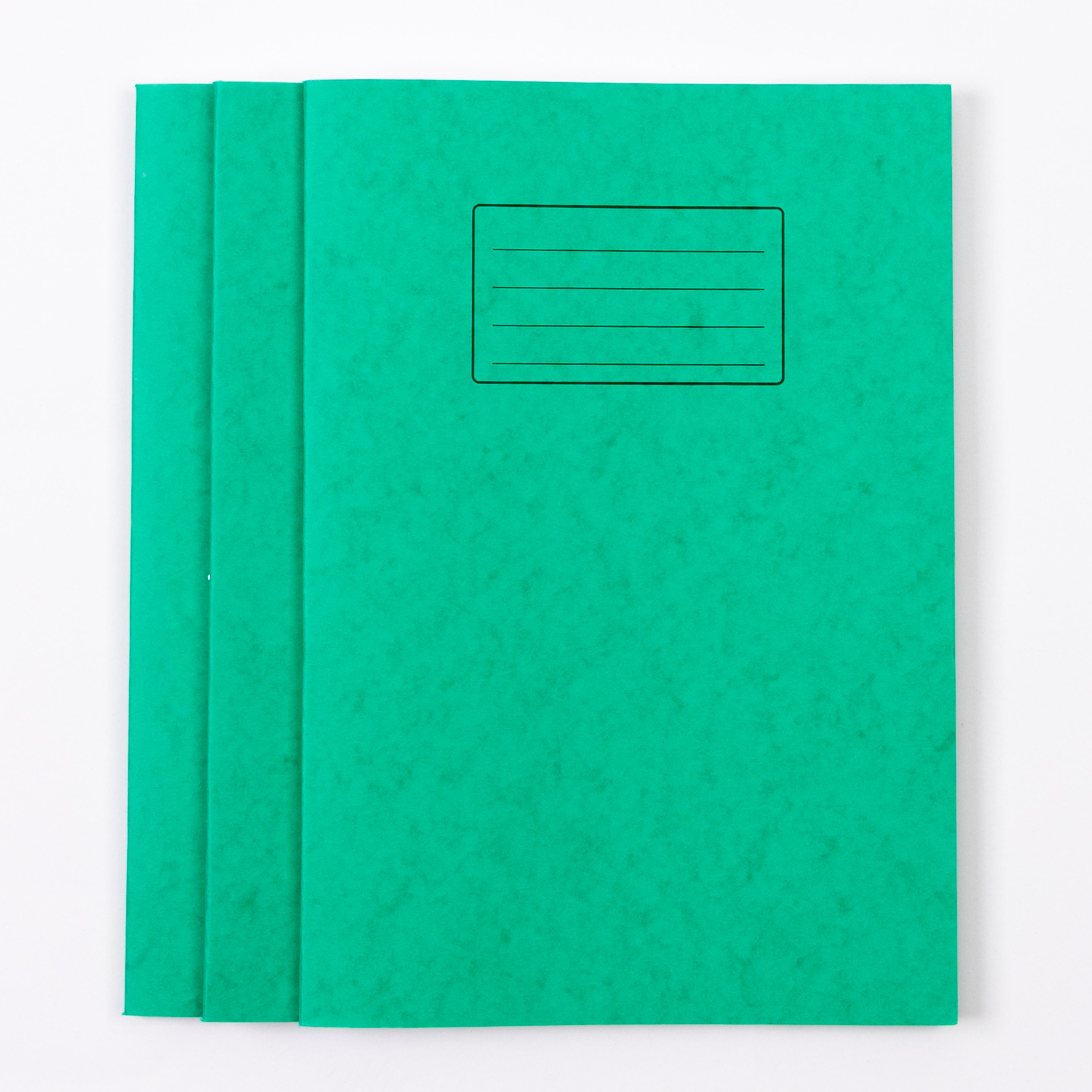 Classmates A4 Exercise Book 80 Page, 6mm Ruled with Margin, Green - Pack of 50