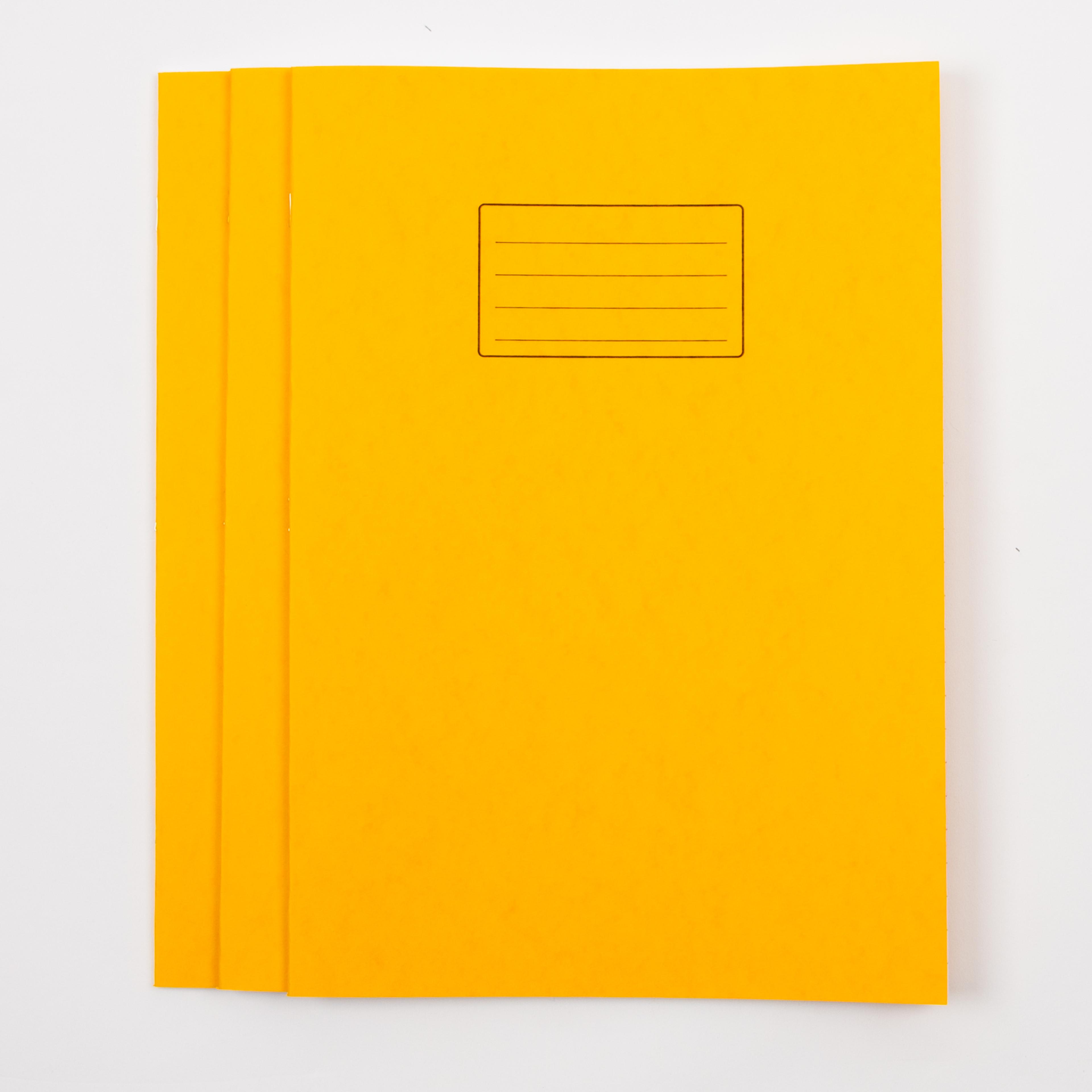 Classmates A4+ Exercise Book 48 Page, 12mm Ruled With Margin/Plain Alternate, Yellow - Pack of 50