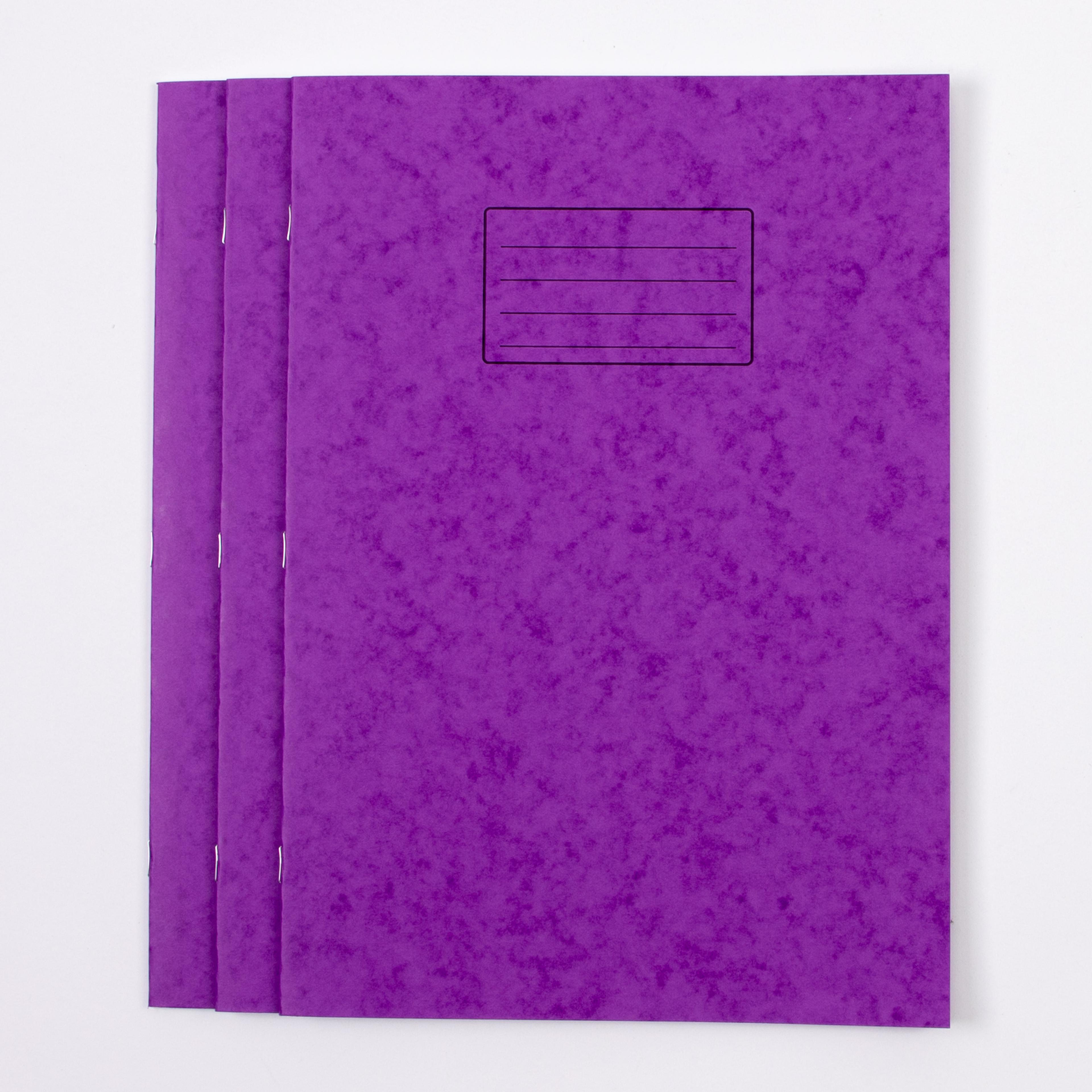 Classmates A4+ Exercise Book 48 Page, 12mm Ruled With Margin/Plain Alternate, Purple - Pack of 50