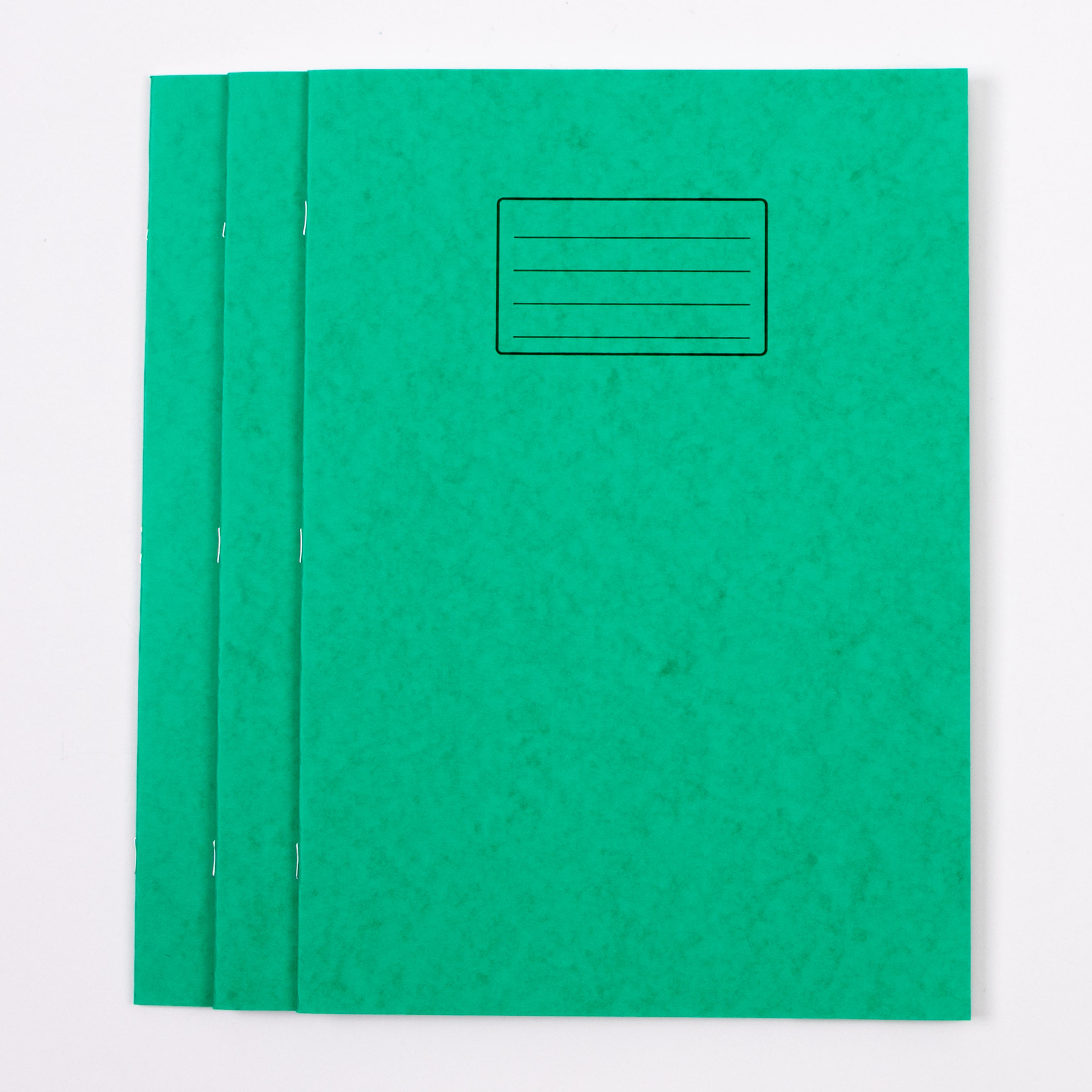 Classmates A4+ Exercise Book 48 Page, 12mm Ruled with Margin/Plain Alternate, Green - Pack of 50