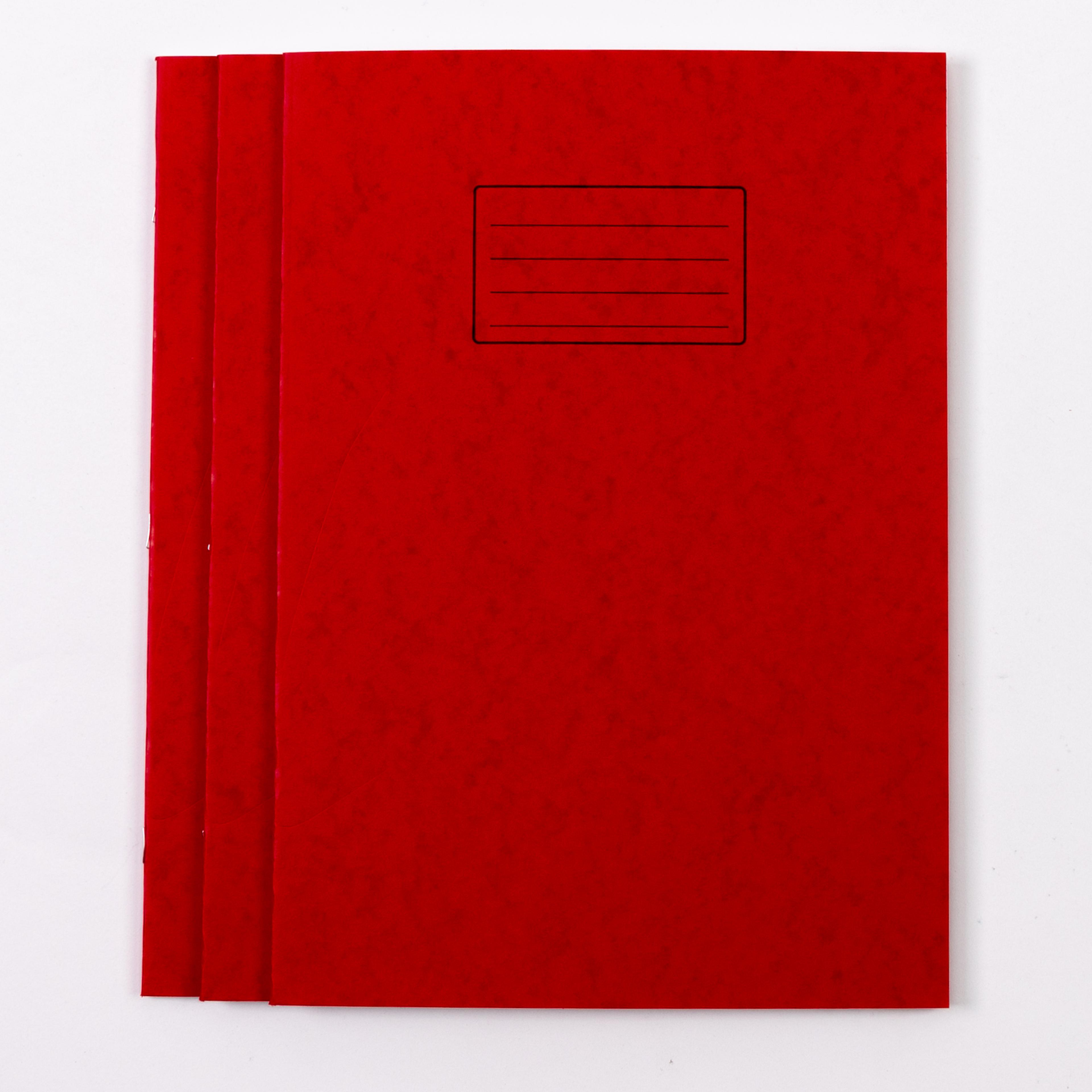 Classmates A4+ Exercise Book 80 Page, 10mm Squared, Red - Pack of 50