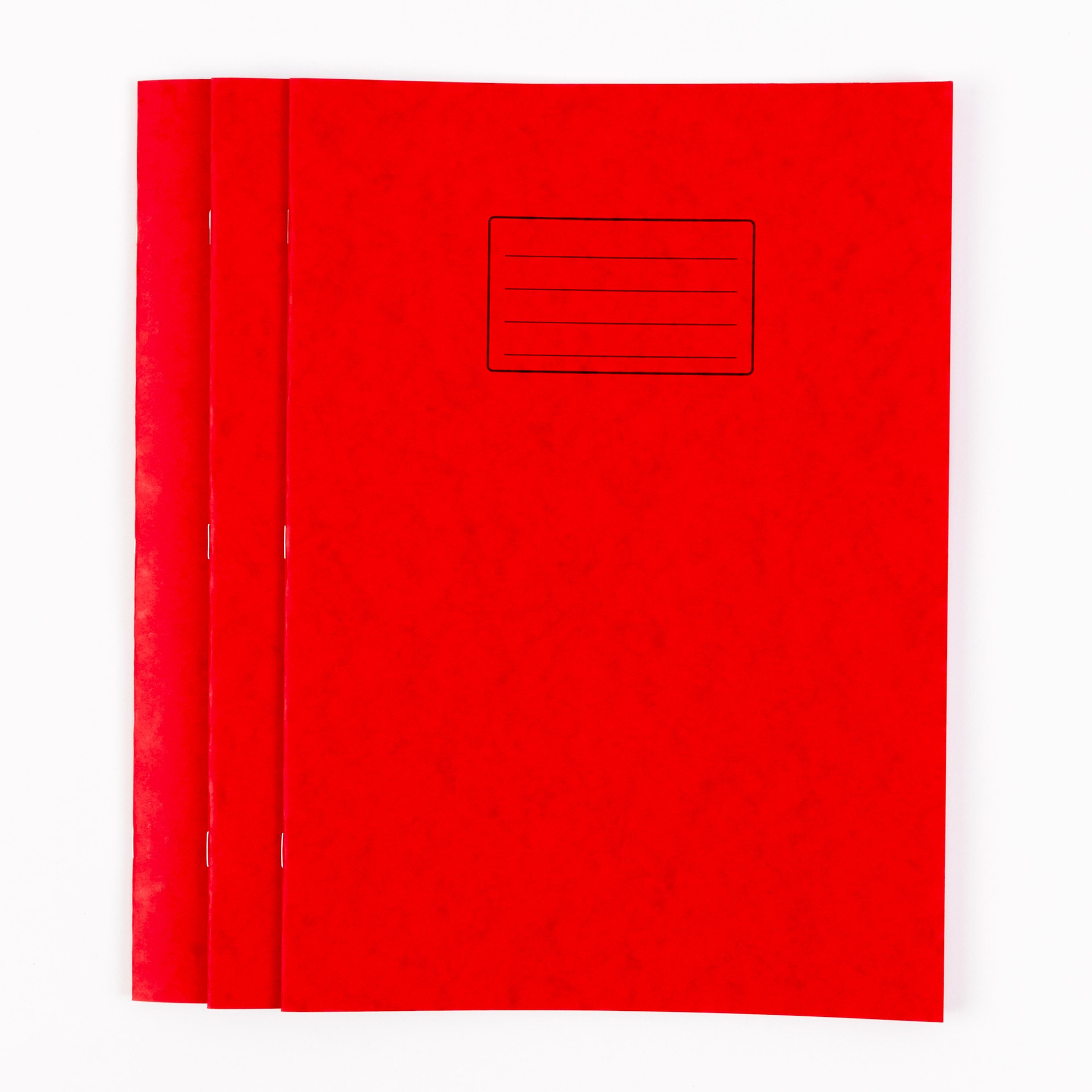 Classmates A4+ Exercise Book 24 Page, 8mm Ruled, Red - Pack of 50