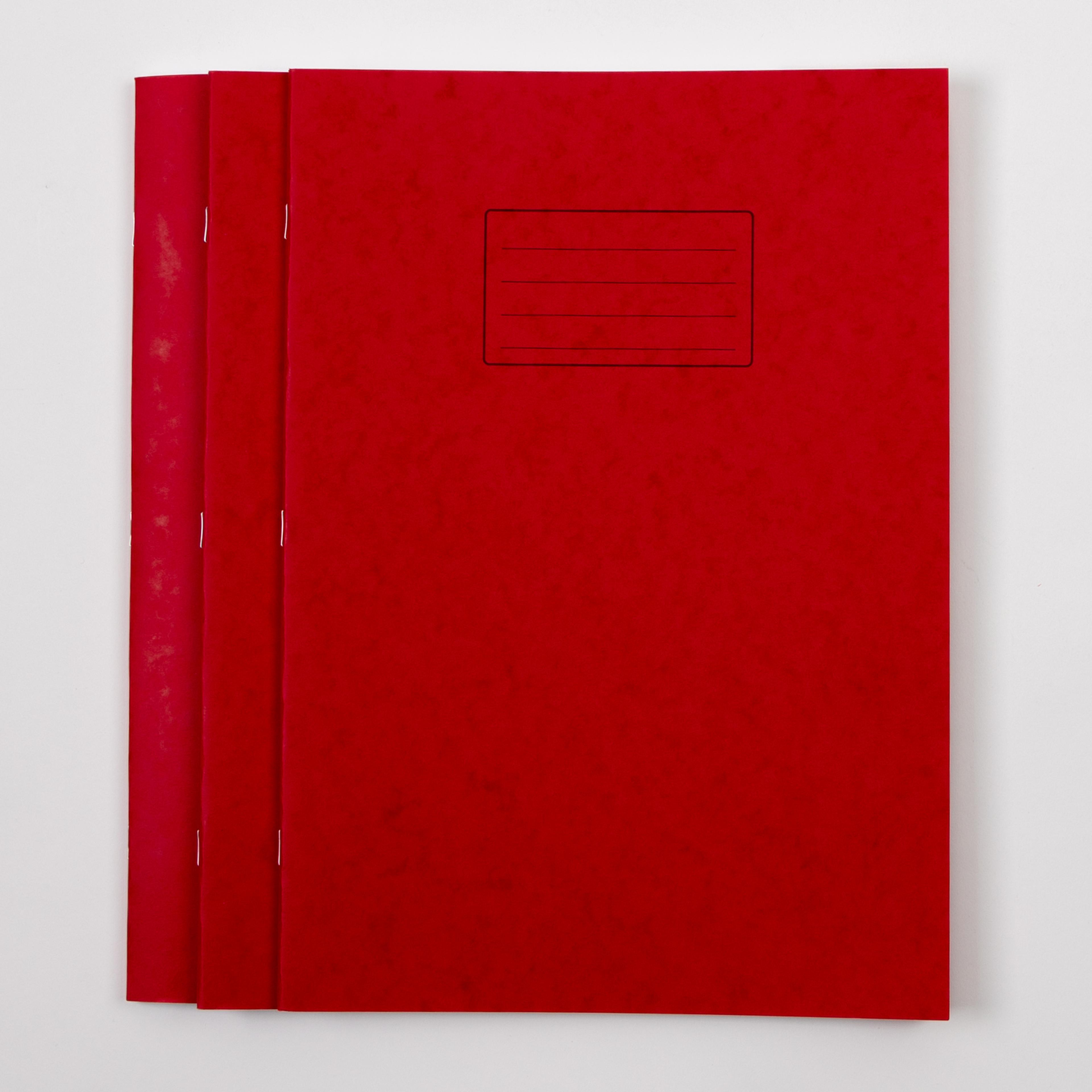 Classmates A4+ Exercise Book 80 Page, 8mm Ruled, Red - Pack of 50
