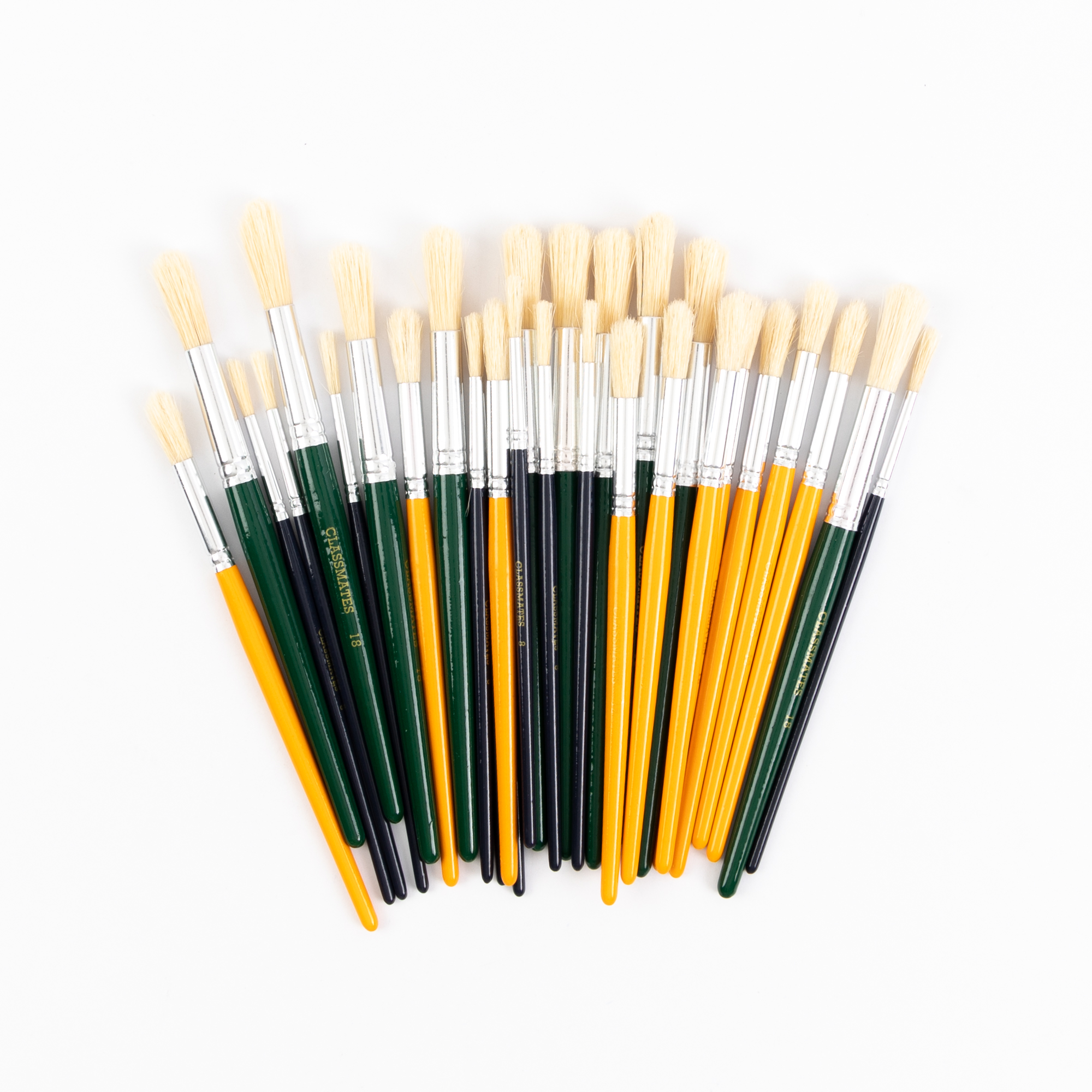 CM Short Paint Brushes - Ass - Pk30