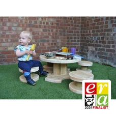 Under 2's Cable Reel Table & 4 Stools from Hope Education