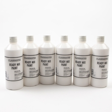 Classmates Ready Mixed Paint - White - 500ml - Pack of 6