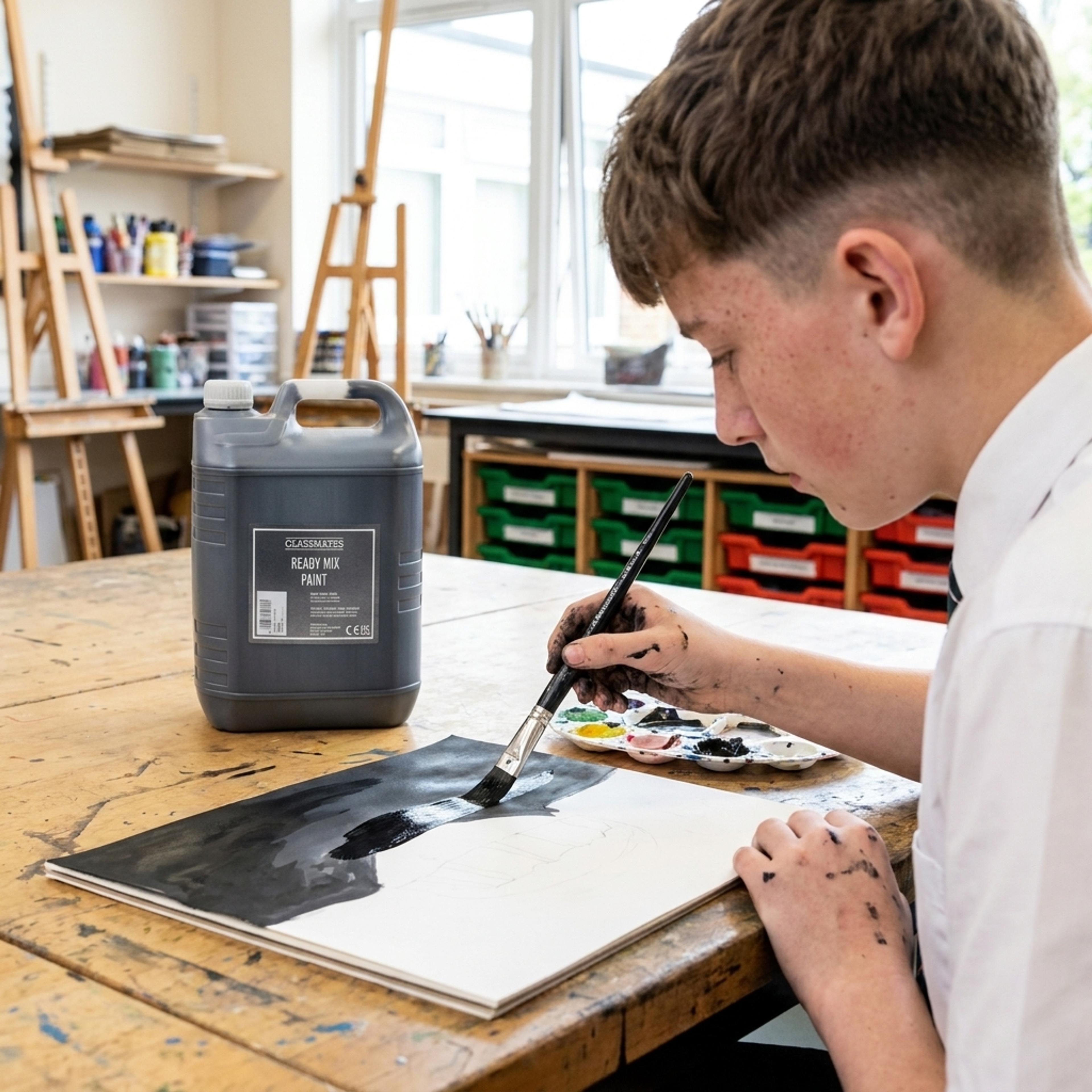 Classmates Ready Mixed Paint - Black - 5L