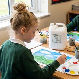 Classmates Ready Mixed Paint - White - 5L