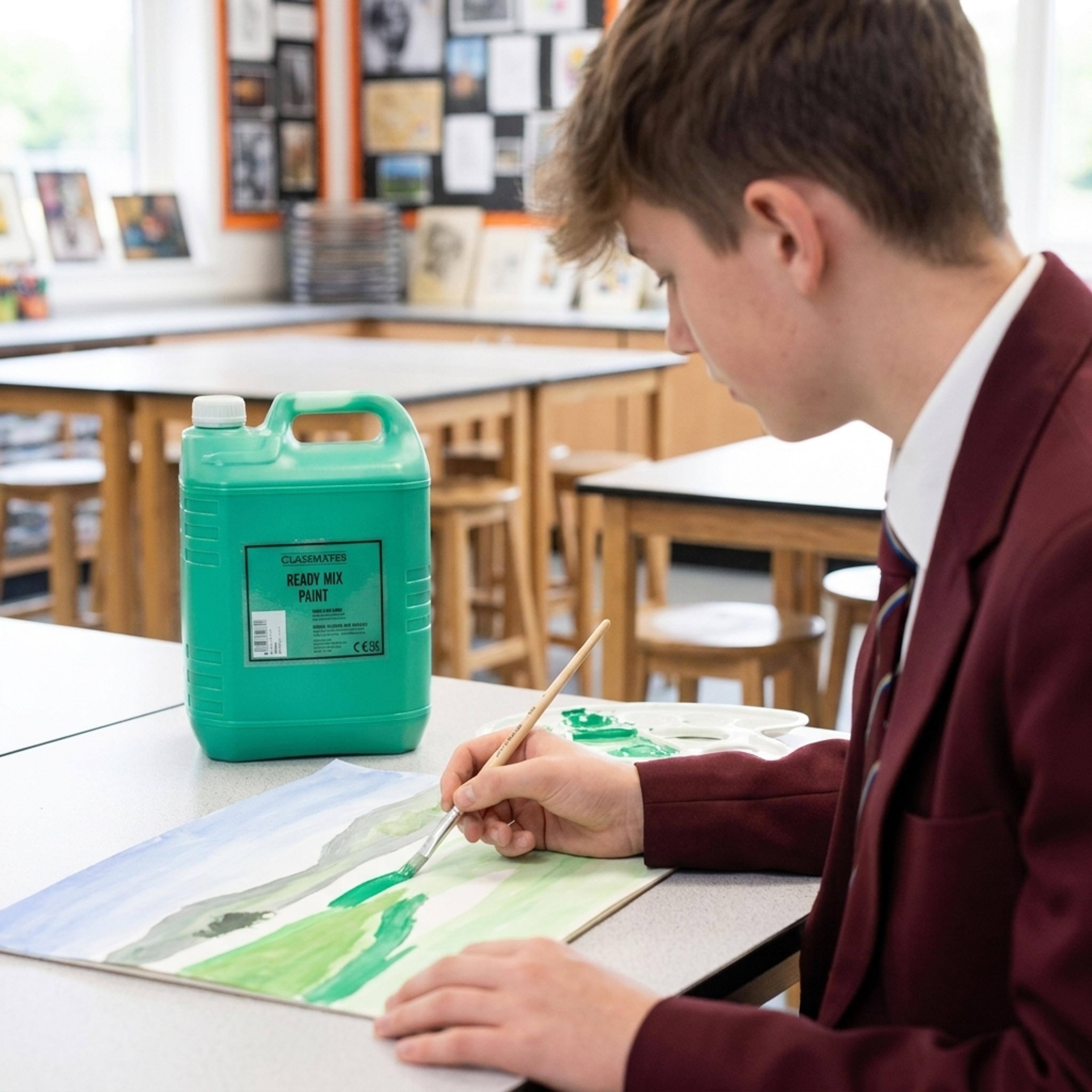 Classmates Ready Mixed Paint -  Green - 5L