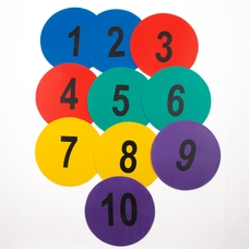 Findel Everyday Number Spot Floor Marker Set - 1-10