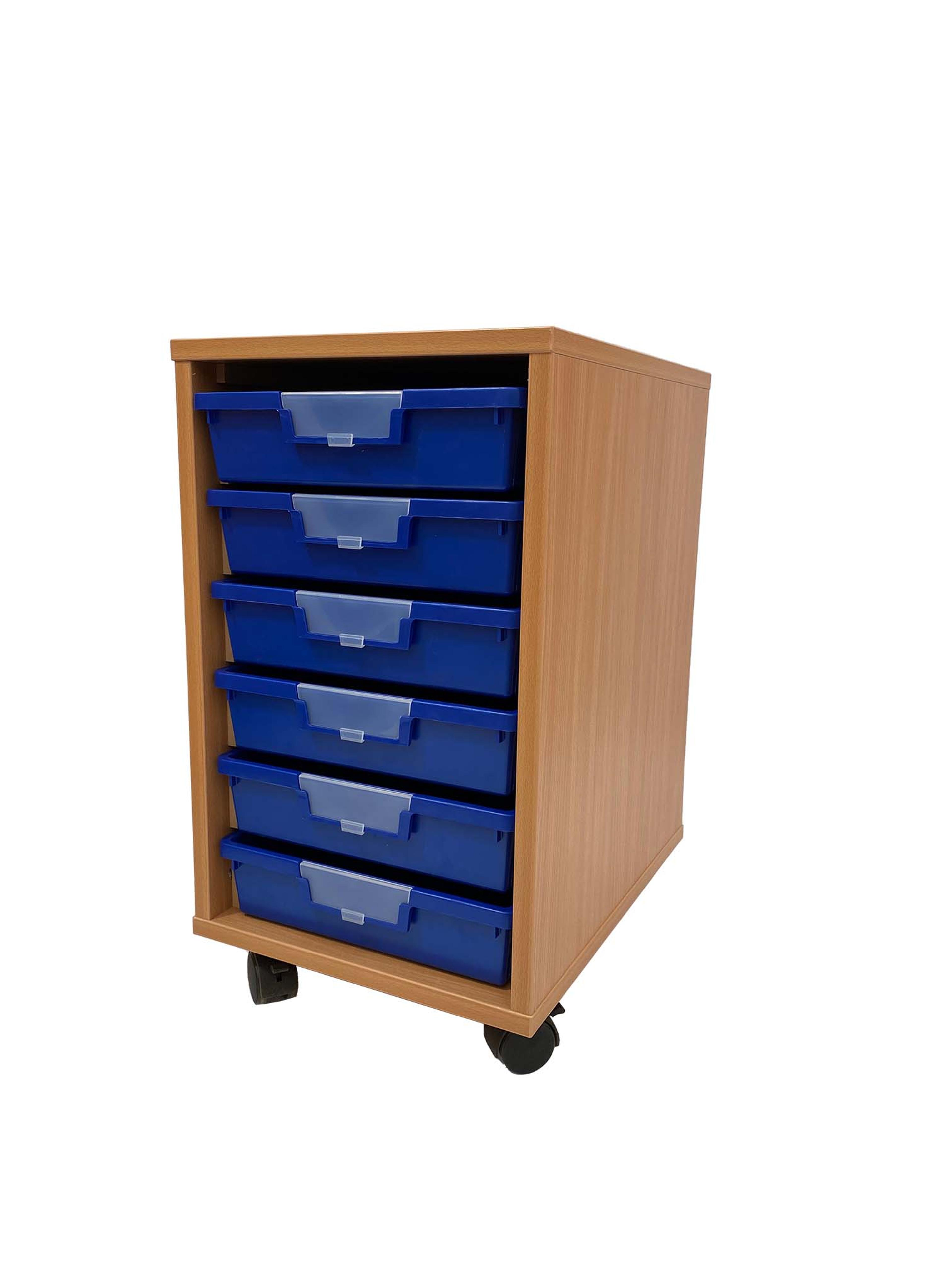 Findel Everyday Single Column with 6 Blue Trays